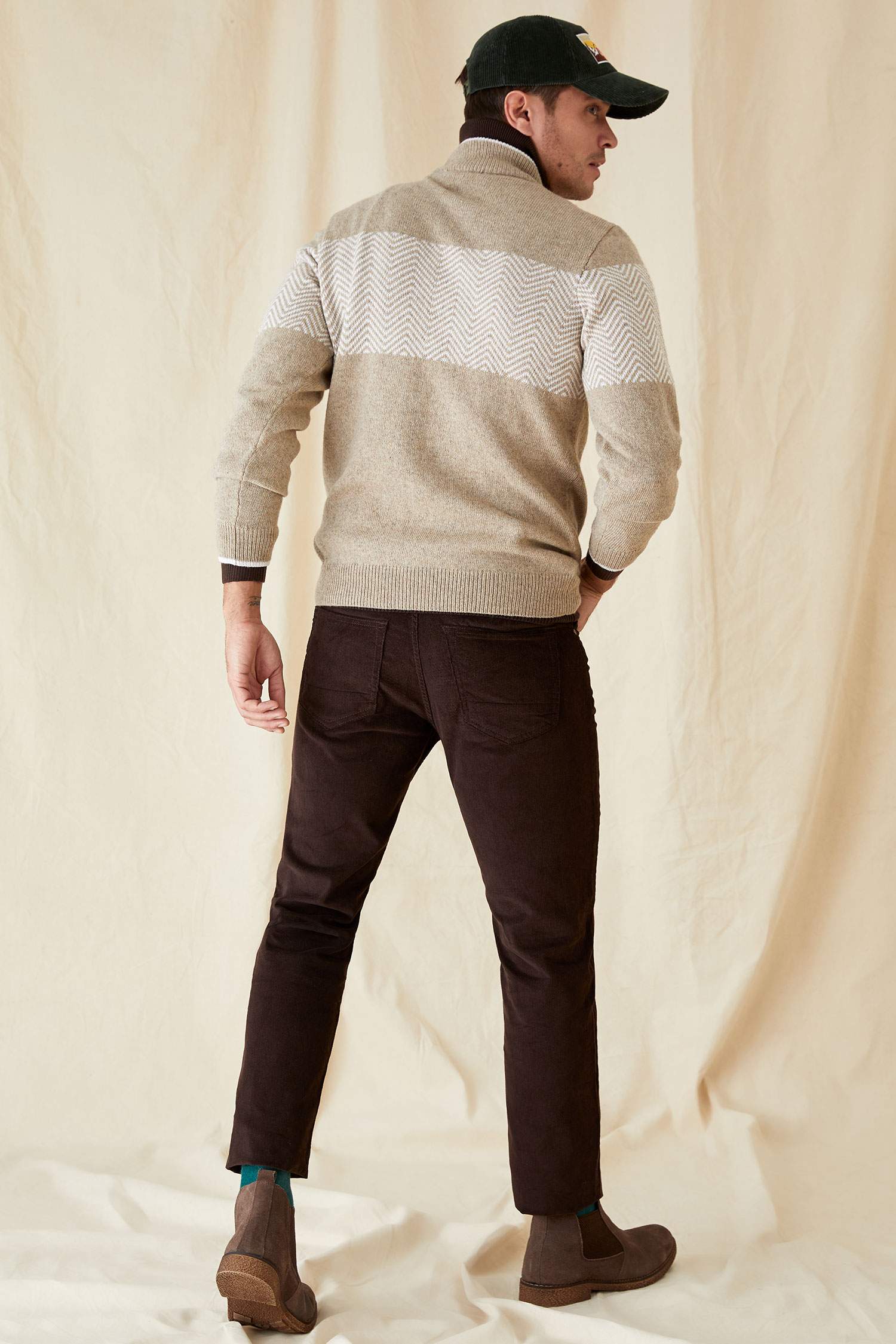 Regular Fit Kadife Pantolon