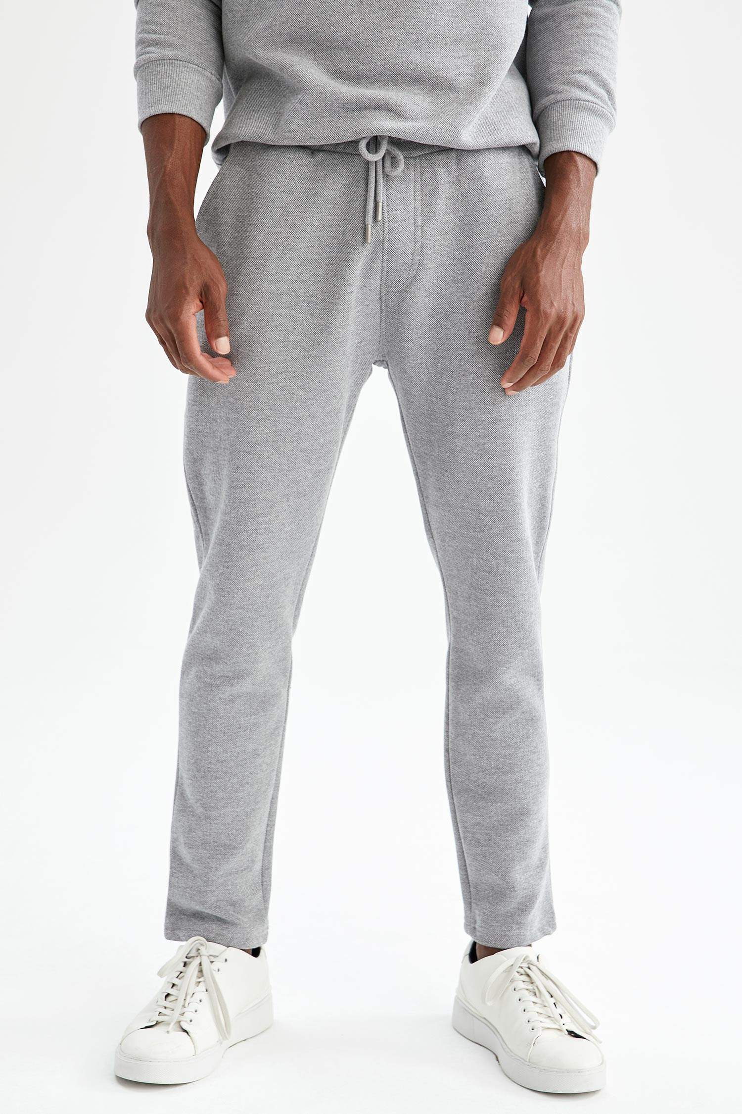 Slim Fit Bağcıklı Eşofman Altı