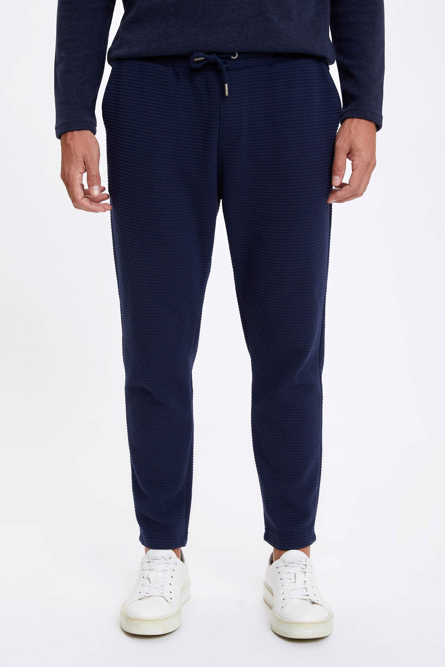Slim Fit Beli Bağcıklı Eşofman Altı