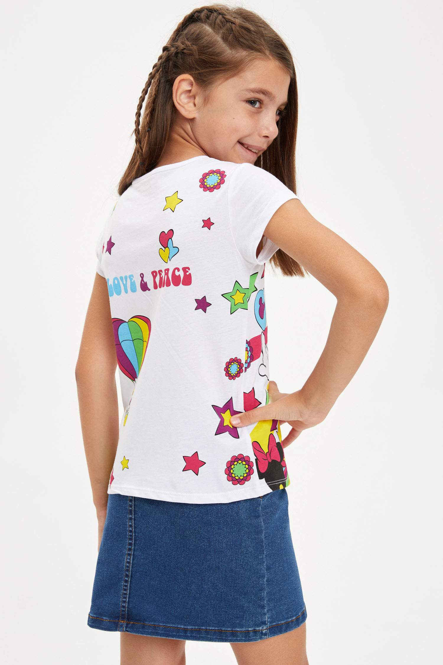 Kız Çocuk Minnie Mouse Lisanslı Tişört
