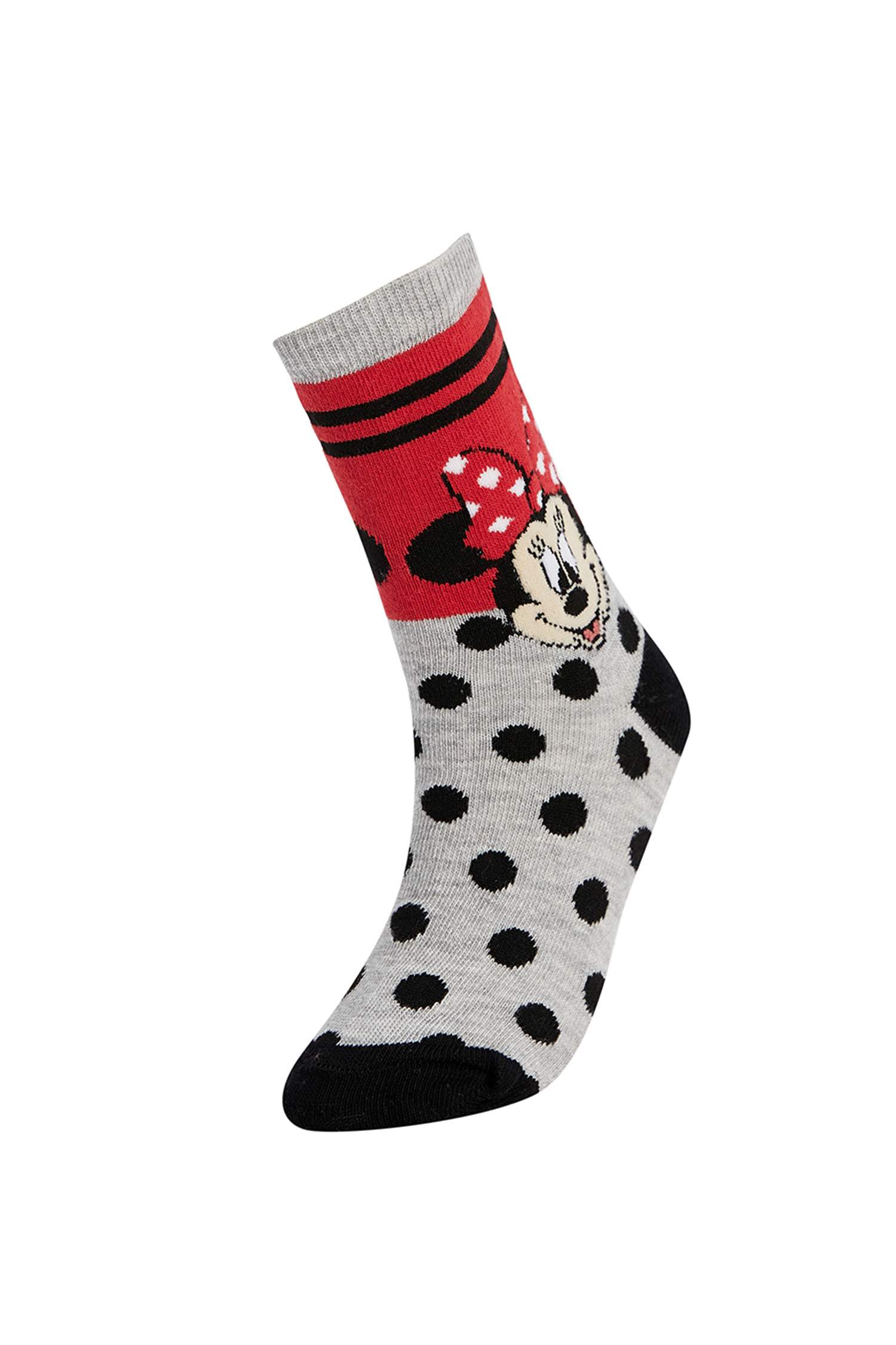 Kız Çocuk Mickey & Minnie Lisanslı 2'li Çorap