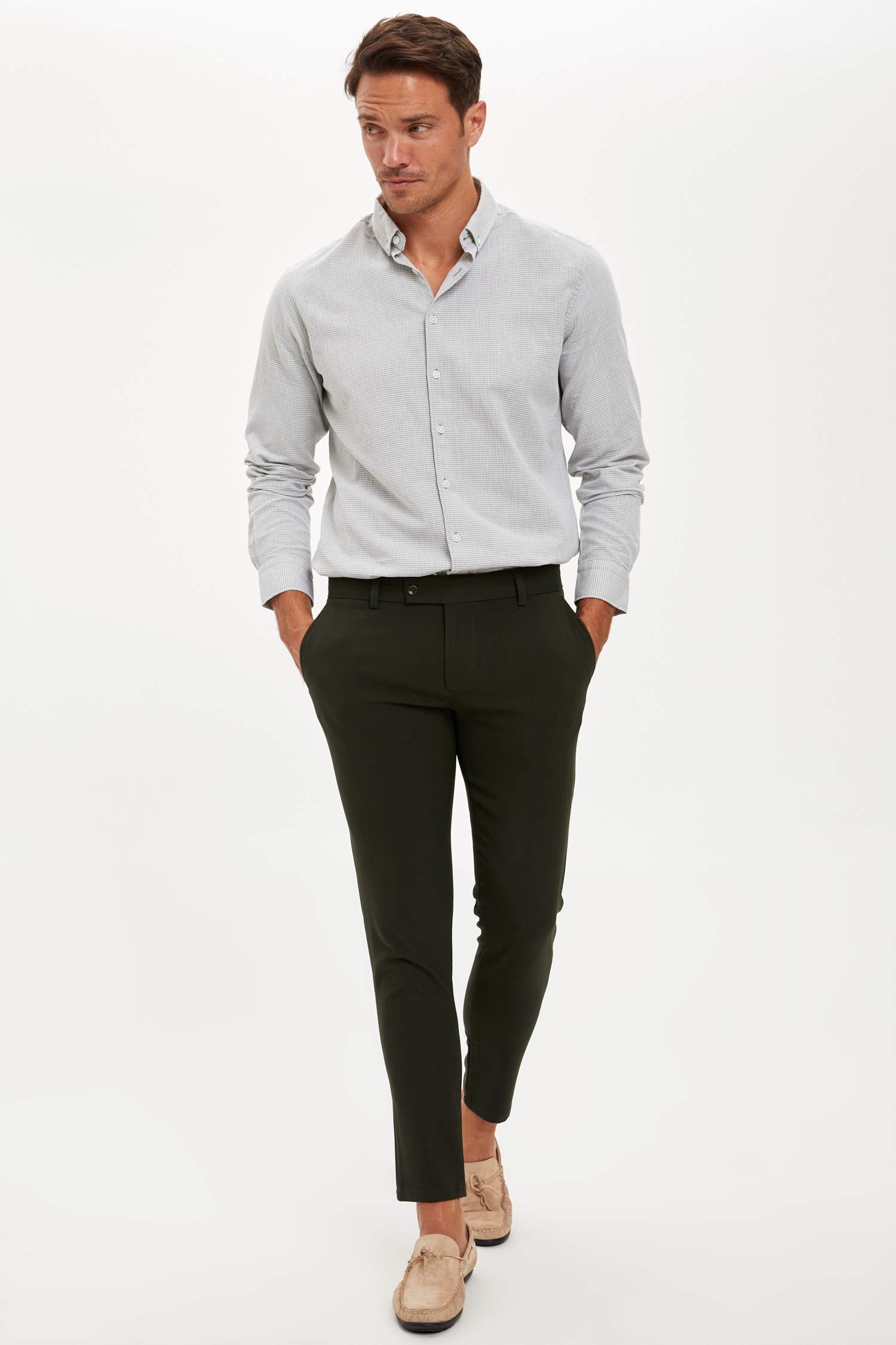 Modern Fit Klasik Uzun Kollu Gömlek