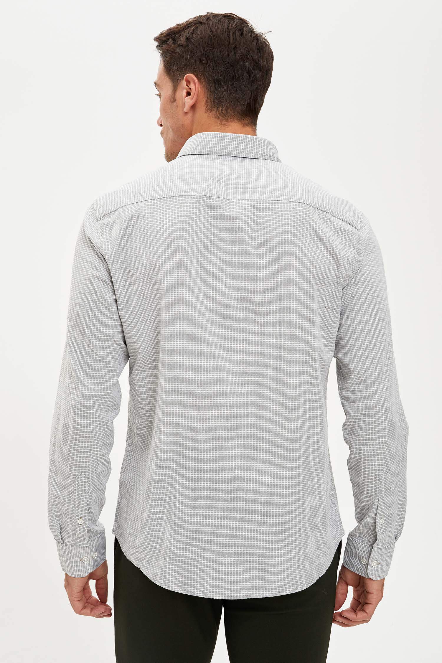Modern Fit Klasik Uzun Kollu Gömlek