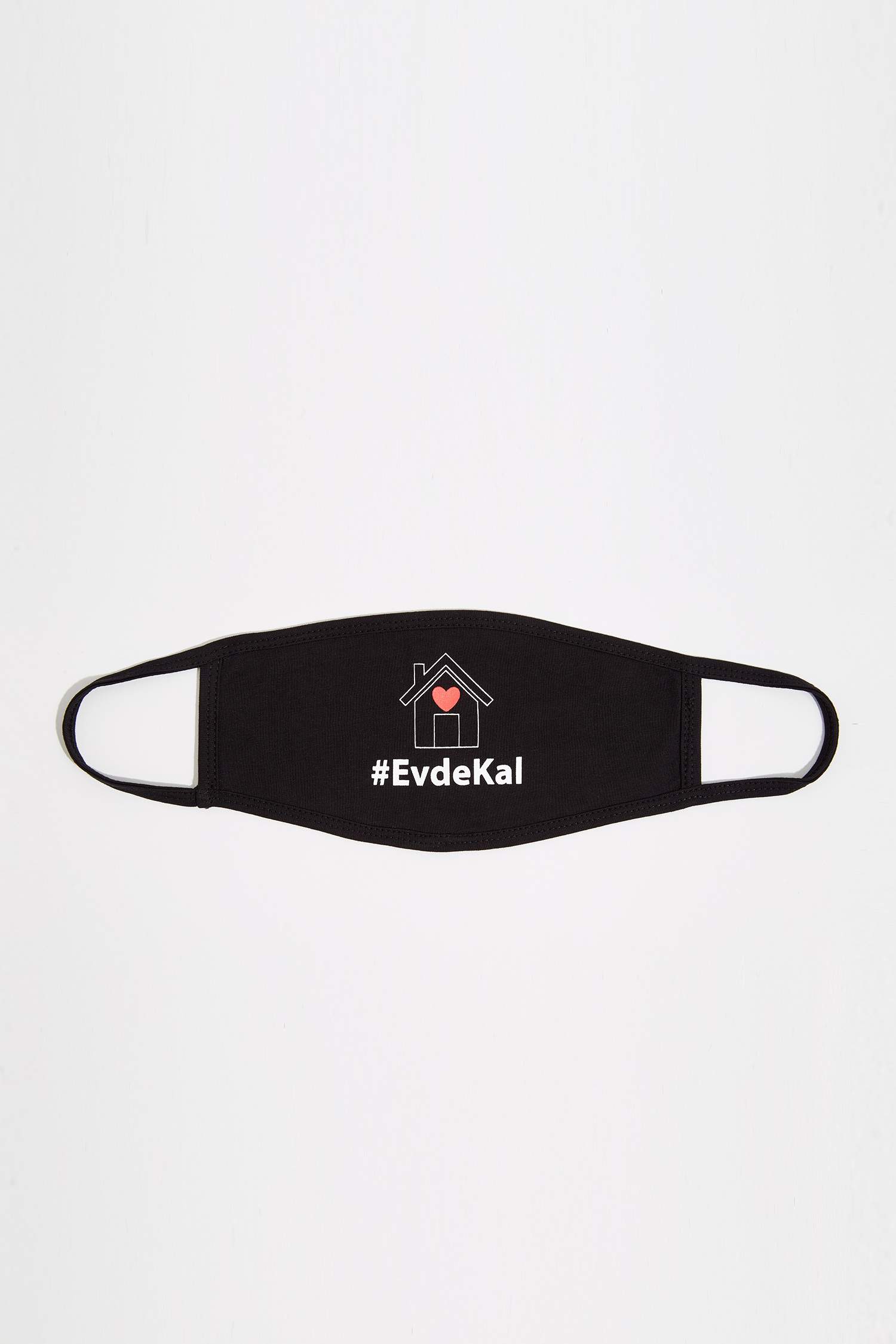 Evde Kal Baskılı Yıkanabilir Maske