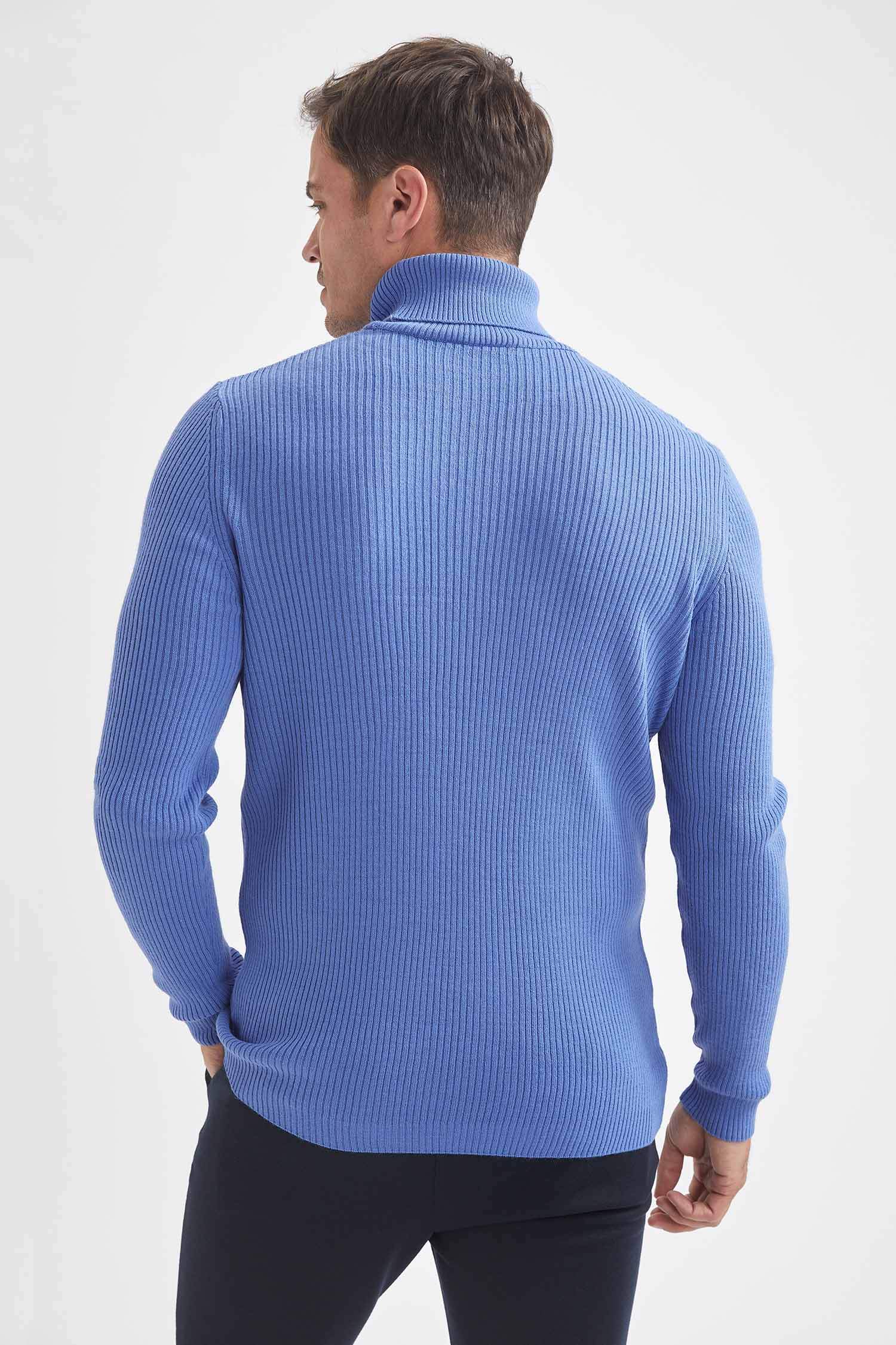 Slim Fit Balıkçı Yaka Triko Kazak