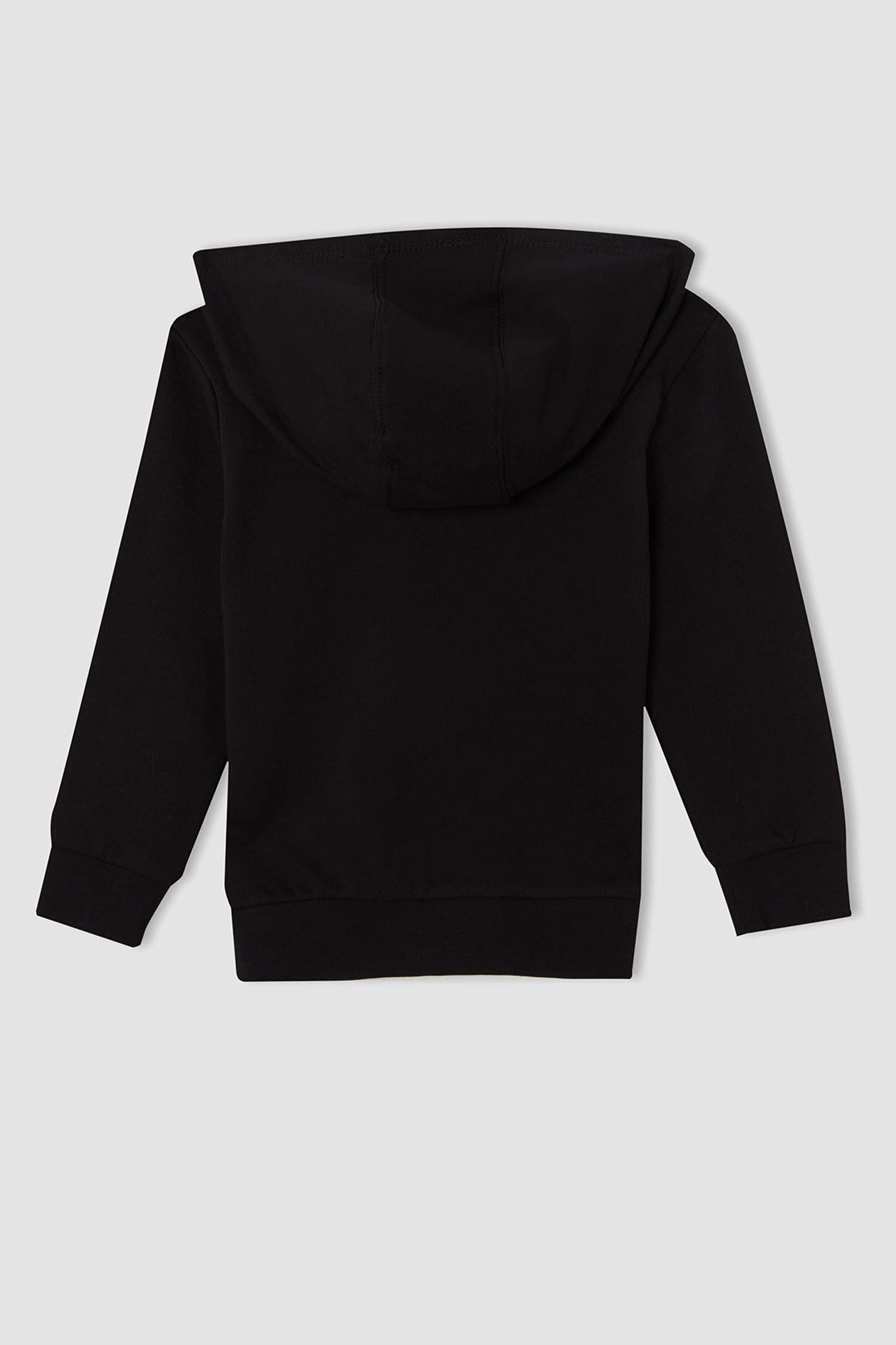 Erkek Çocuk 29 Ekim Atatürk Baskılı Kapüşonlu İçi Yumuşak Tüylü Sweatshirt