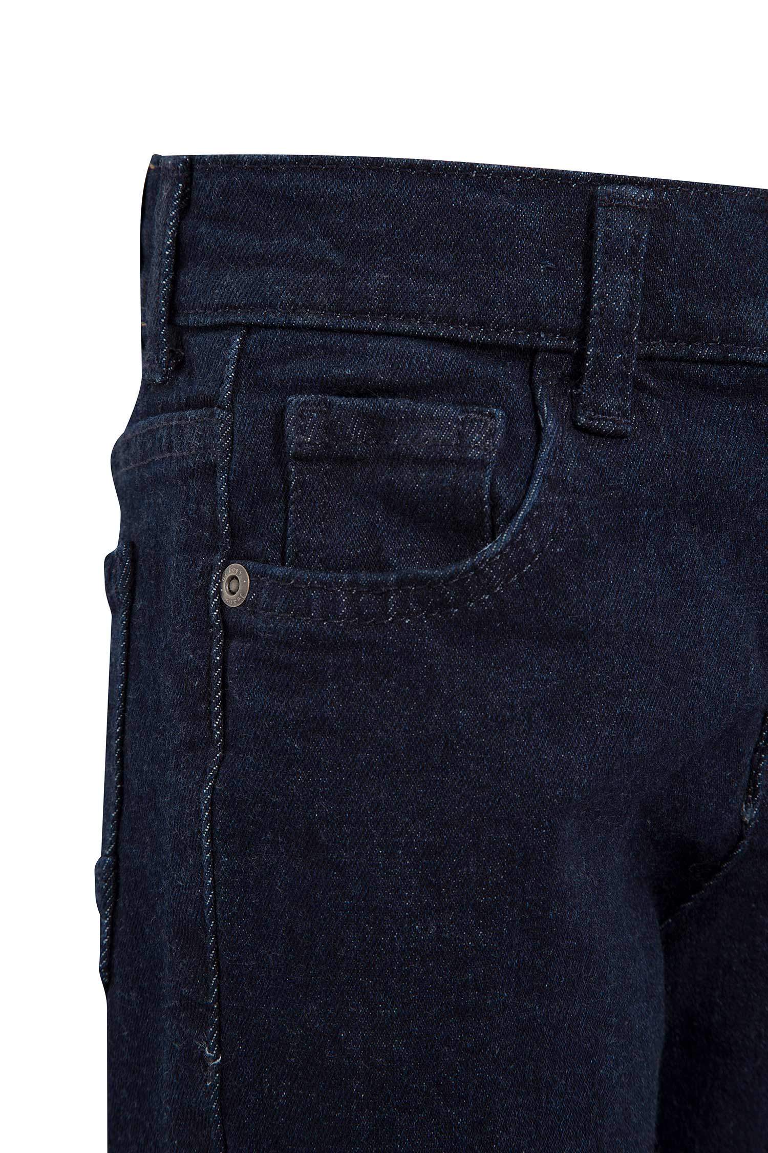 Erkek Çocuk Paçası Baskılı Slim Fit Jean Pantolon