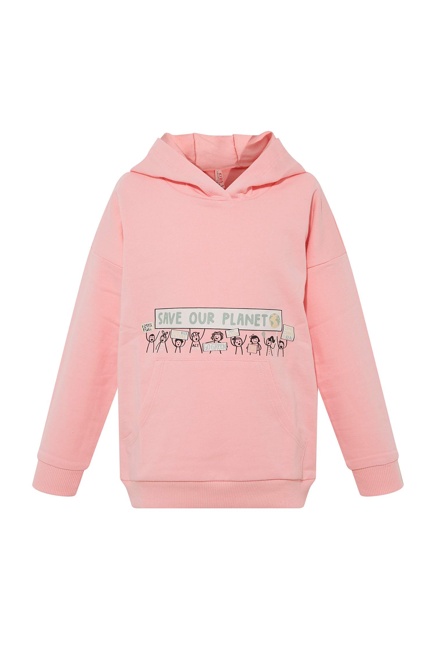 Kız Çocuk Organik Pamuk Sweatshirt