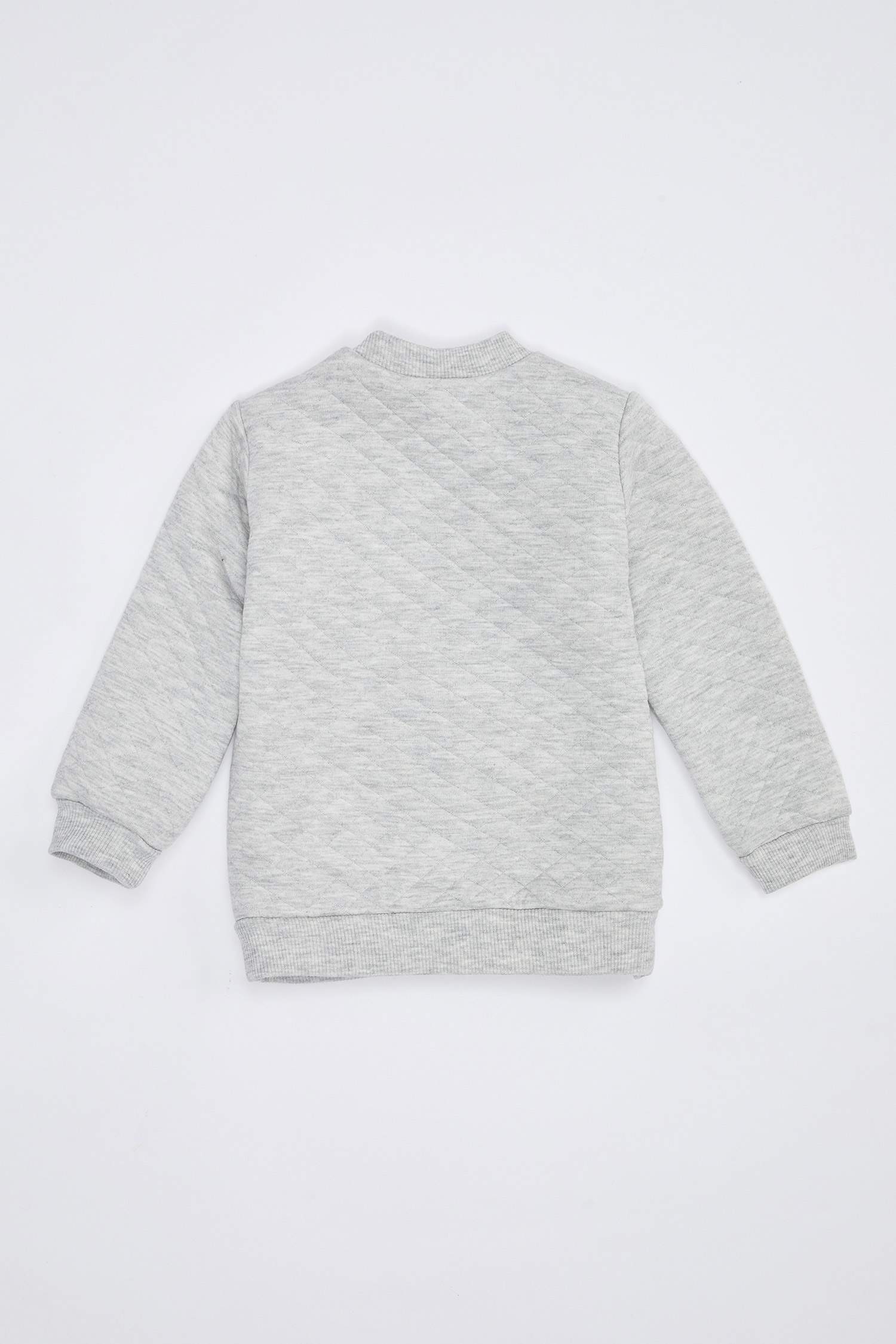 Erkek Bebek Minimal Space Baskılı Kapitoneli Örme Sweatshirt