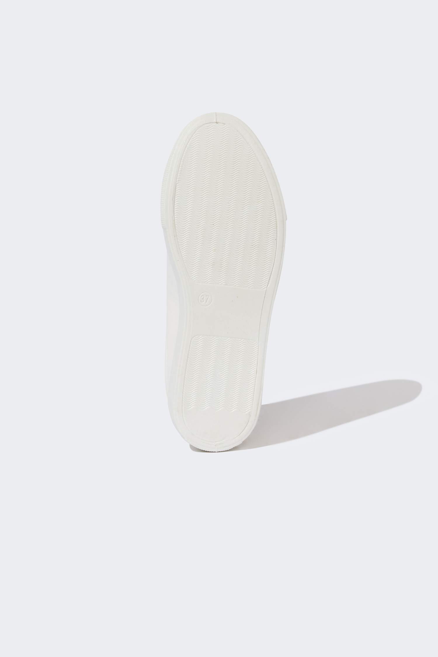 Çiçek İşlemeli Bağcıklı Sneaker Ayakkabı