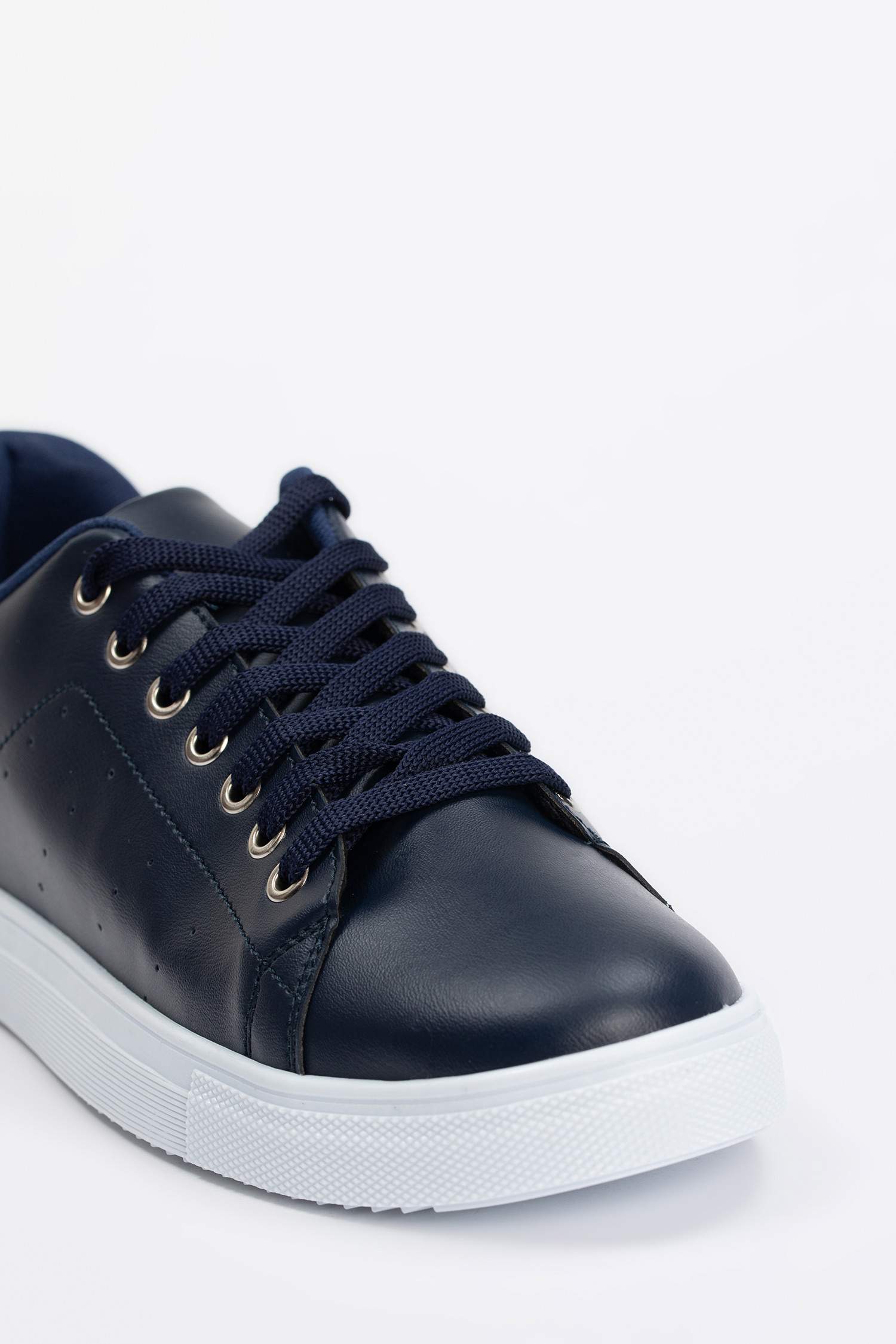 Erkek Bağcıklı Suni Deri Sneakers