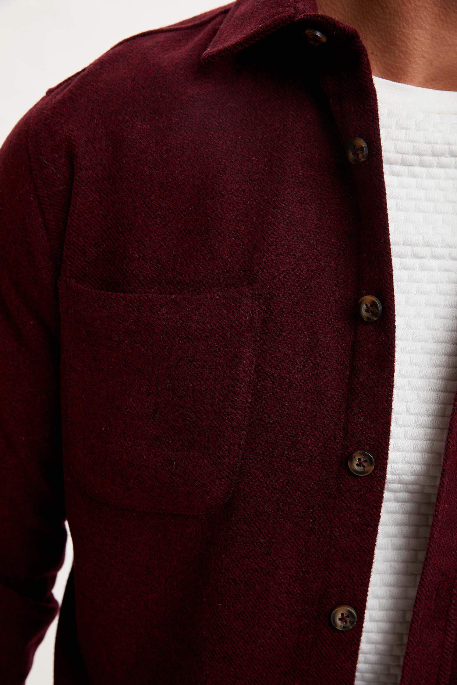 Modern Fit Uzun Kollu Oduncu Gömlek Ceket