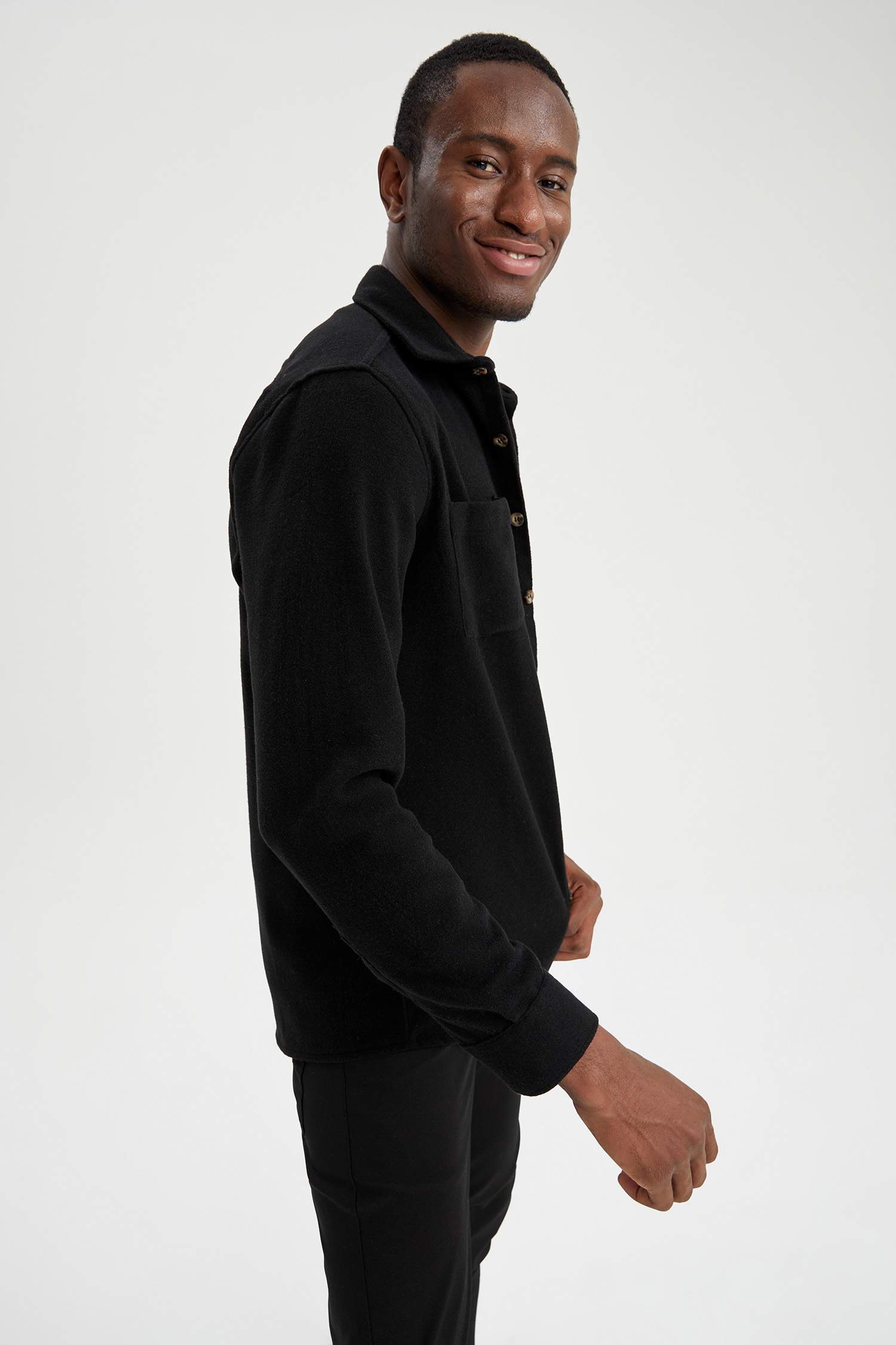 Modern Fit Uzun Kollu Oduncu Gömlek Ceket