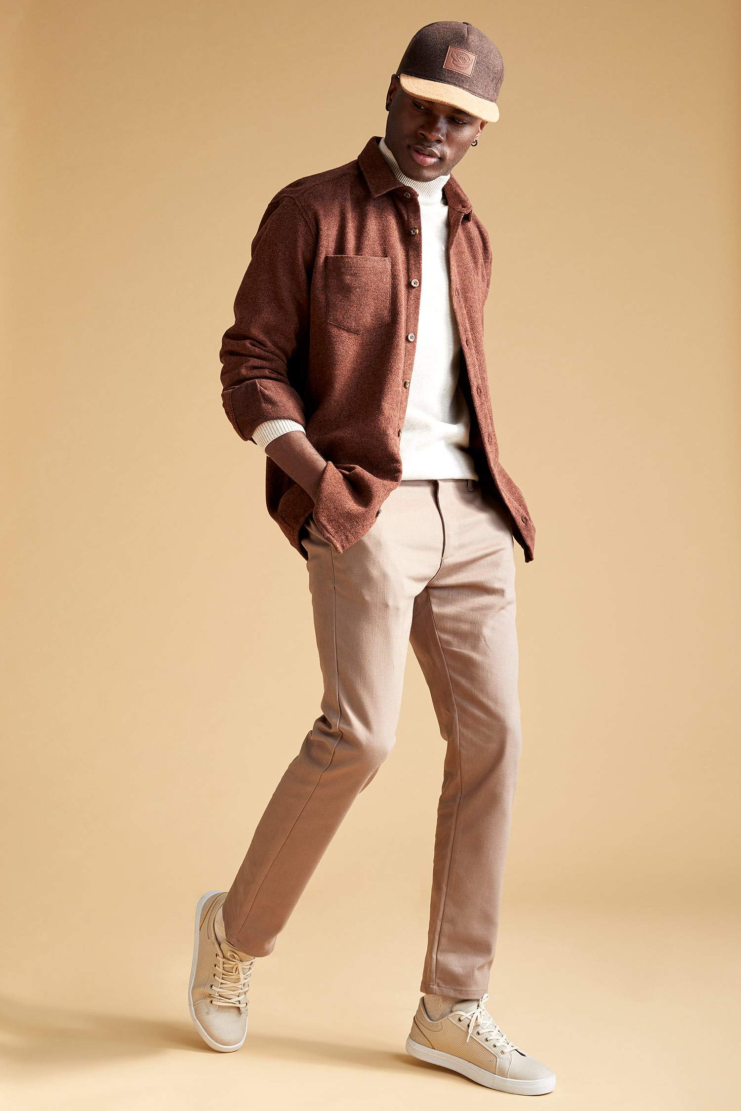 Modern Fit Uzun Kollu Oduncu Gömlek Ceket