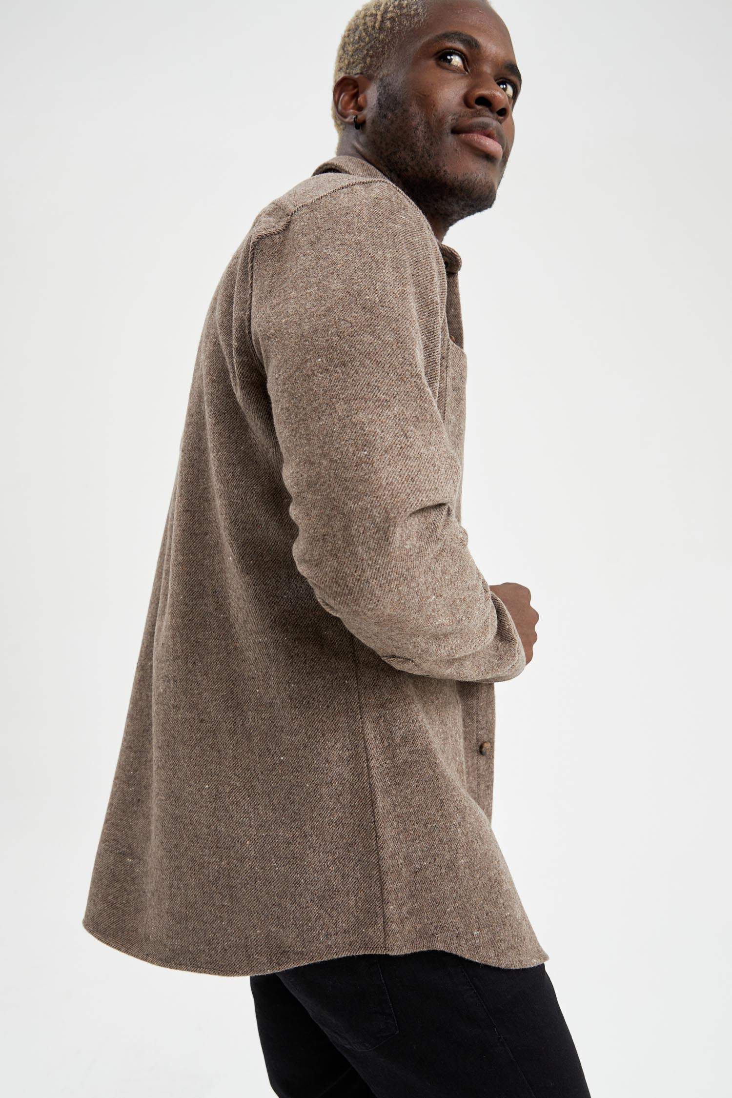 Modern Fit Uzun Kollu Oduncu Gömlek Ceket