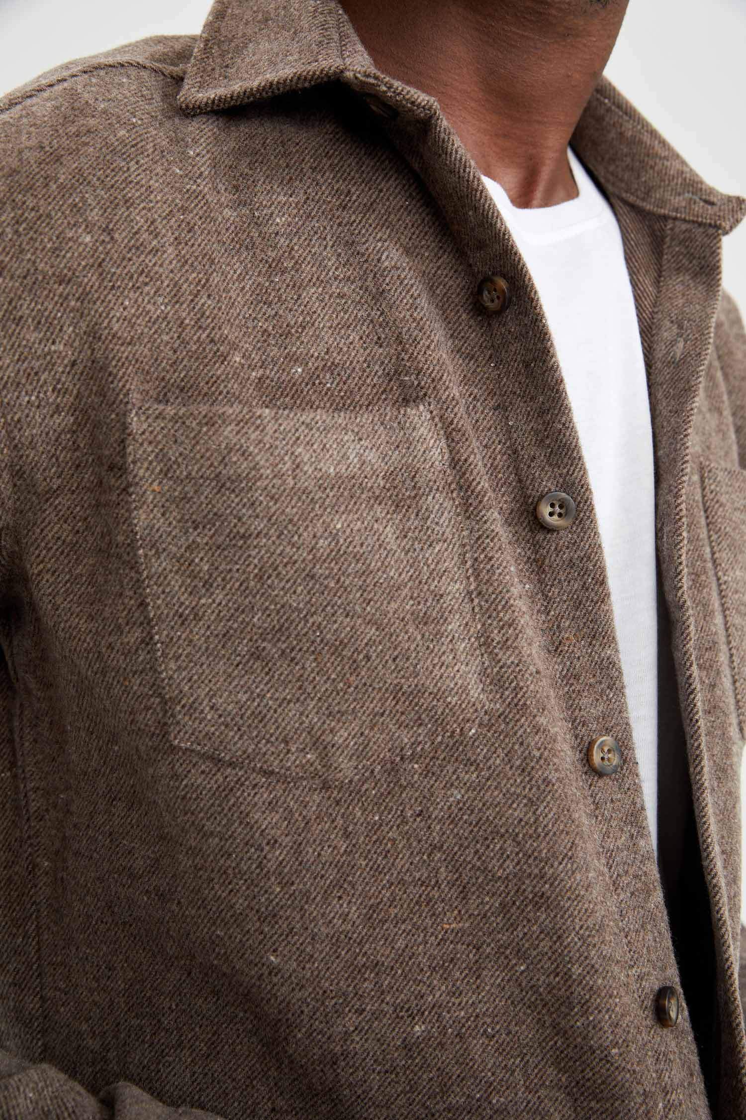 Modern Fit Uzun Kollu Oduncu Gömlek Ceket