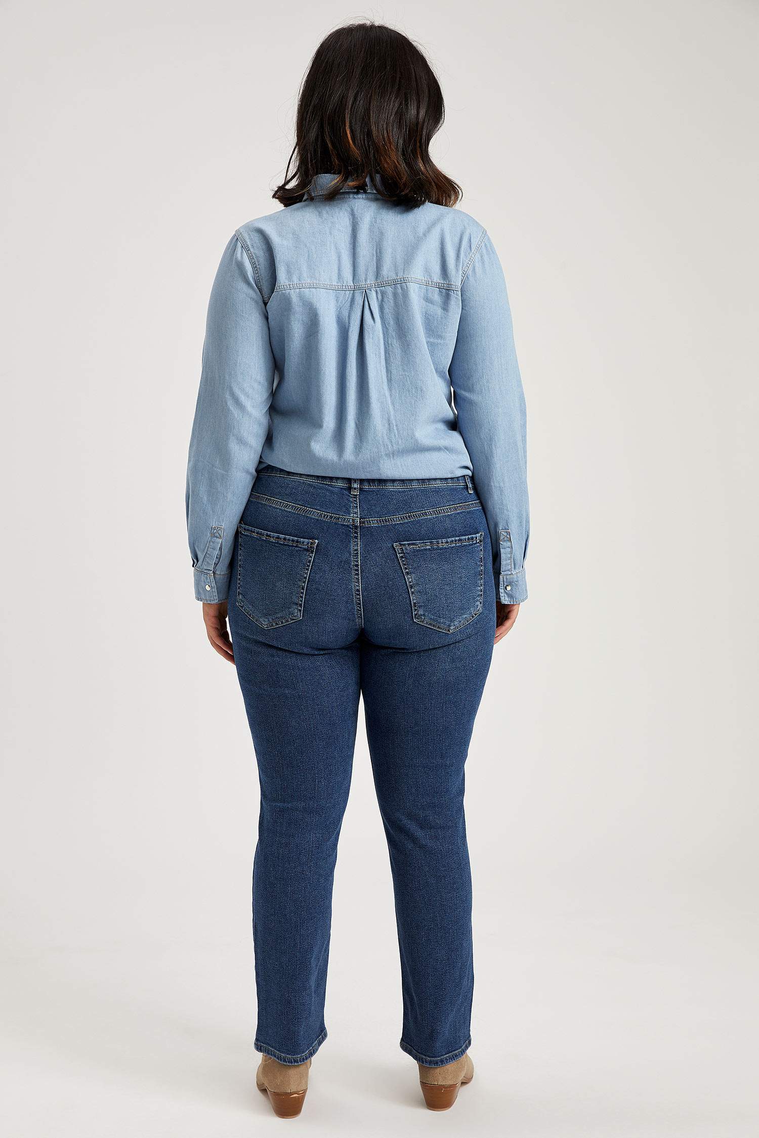 Straight Mid Jean Pantolon