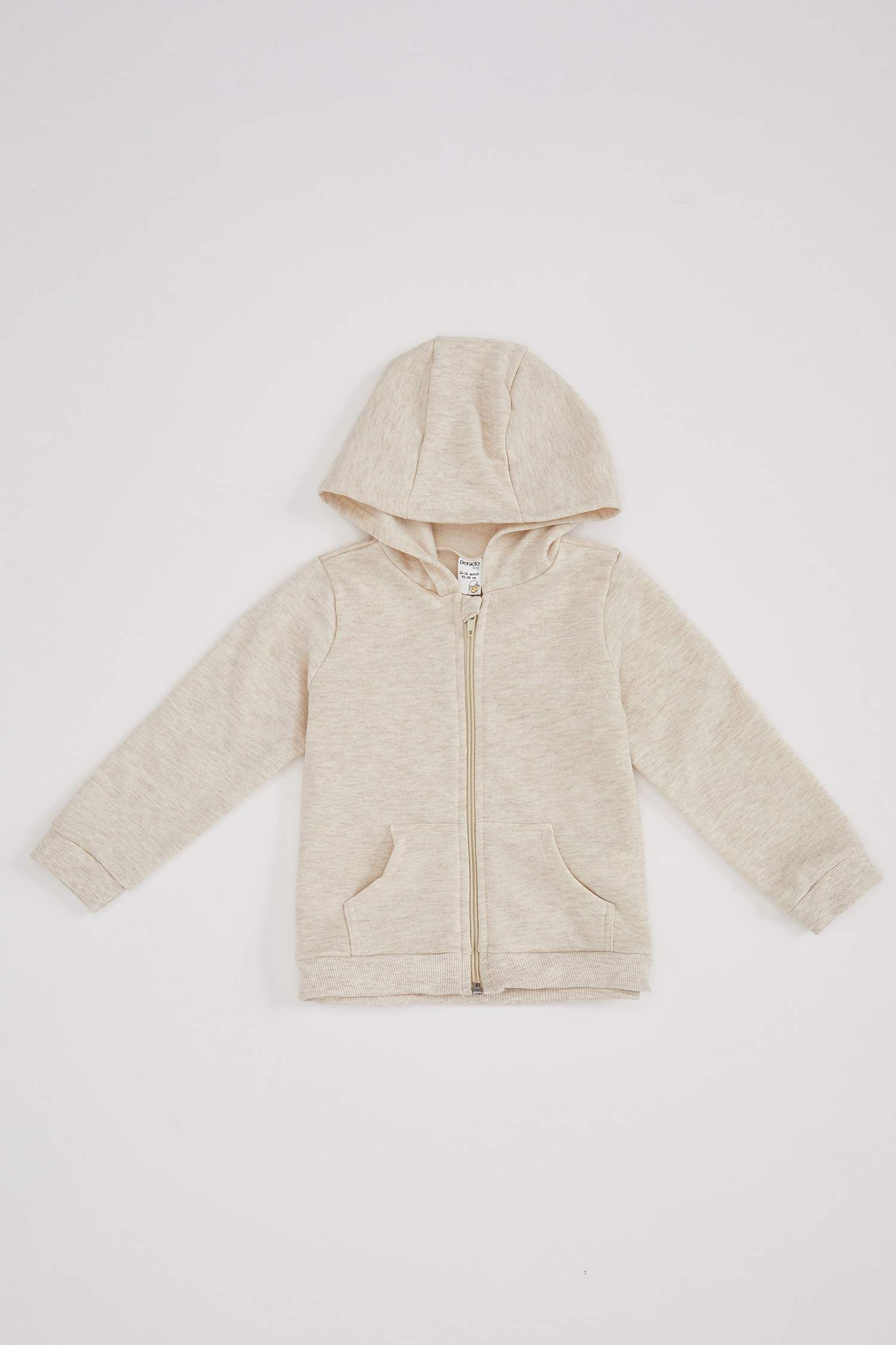Kız Bebek Regular Fit İçi Yumuşak Tüylü Hırka