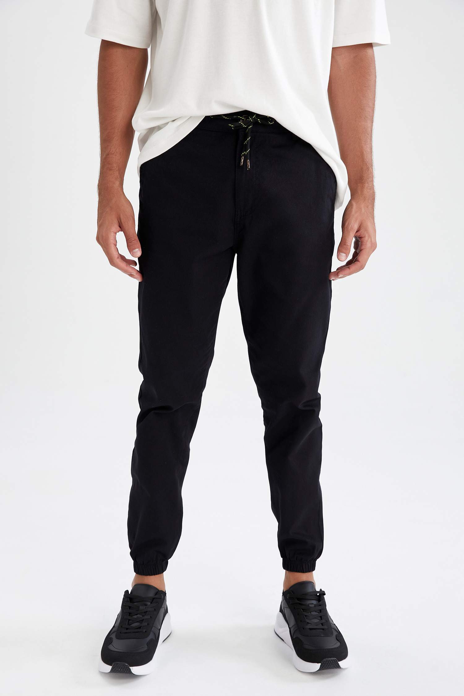 Bağcıklı Jogger Gabardin Pantolon