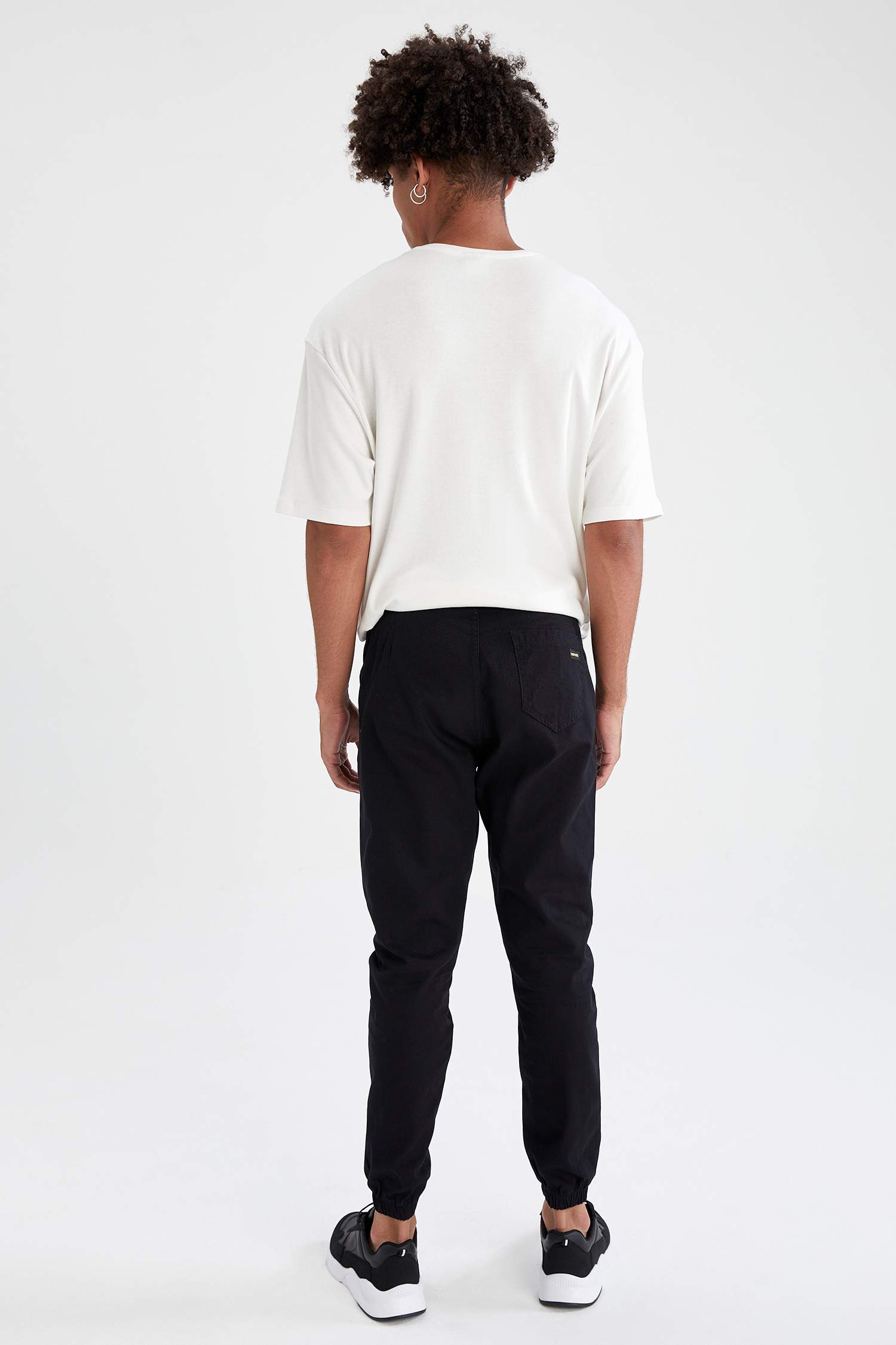 Bağcıklı Jogger Gabardin Pantolon