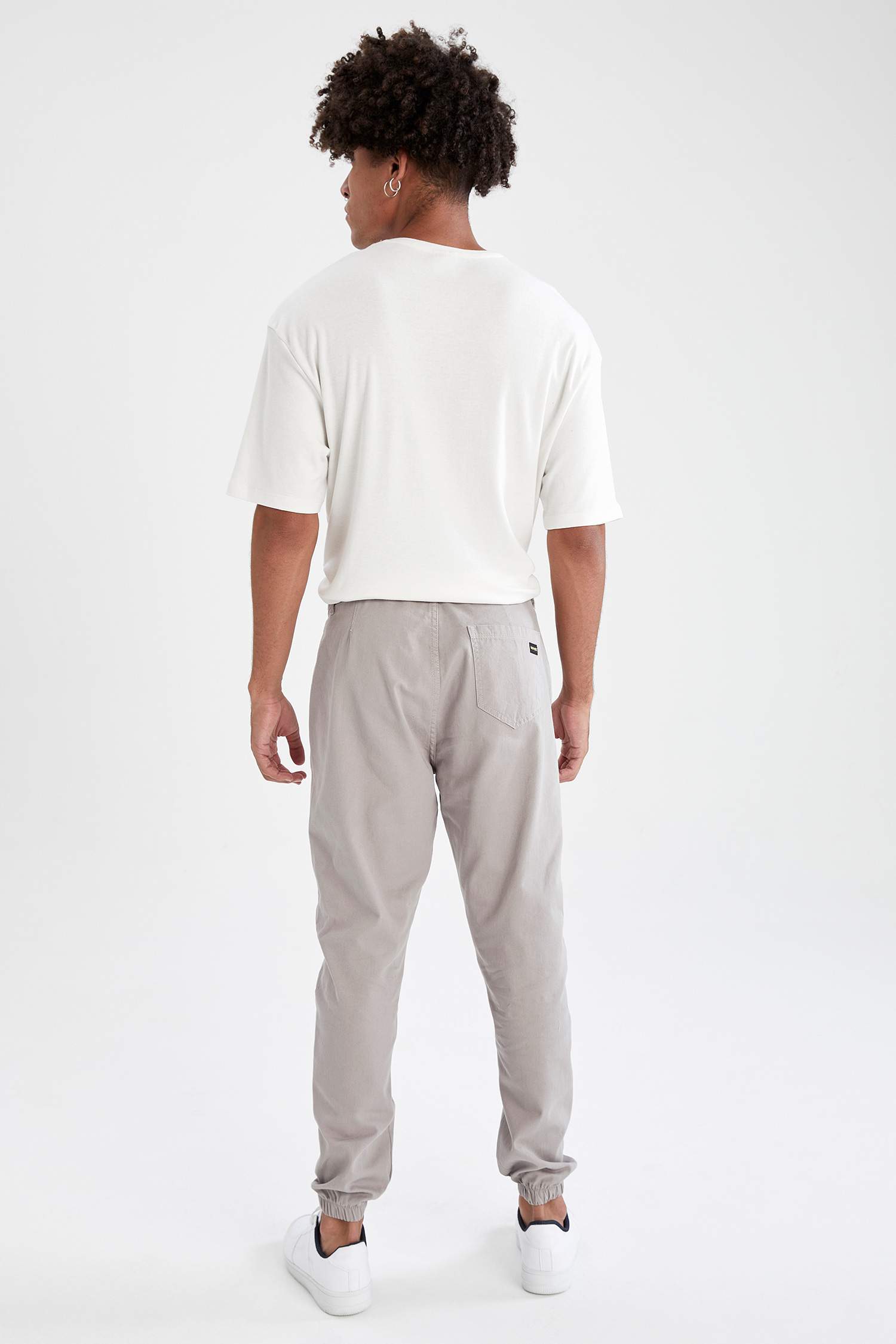 Bağcıklı Jogger Gabardin Pantolon