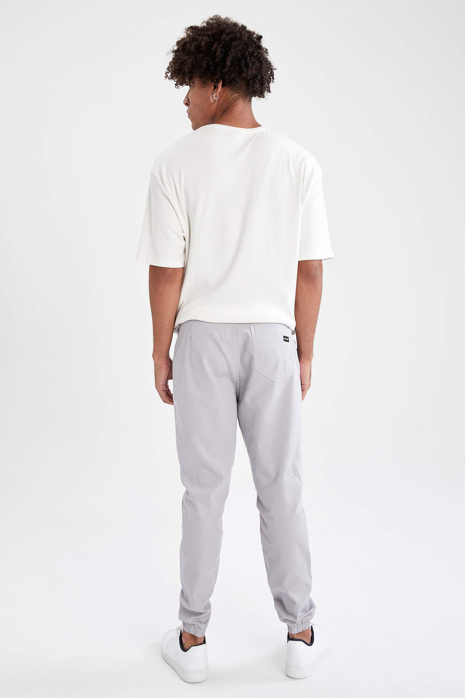 Bağcıklı Jogger Gabardin Pantolon