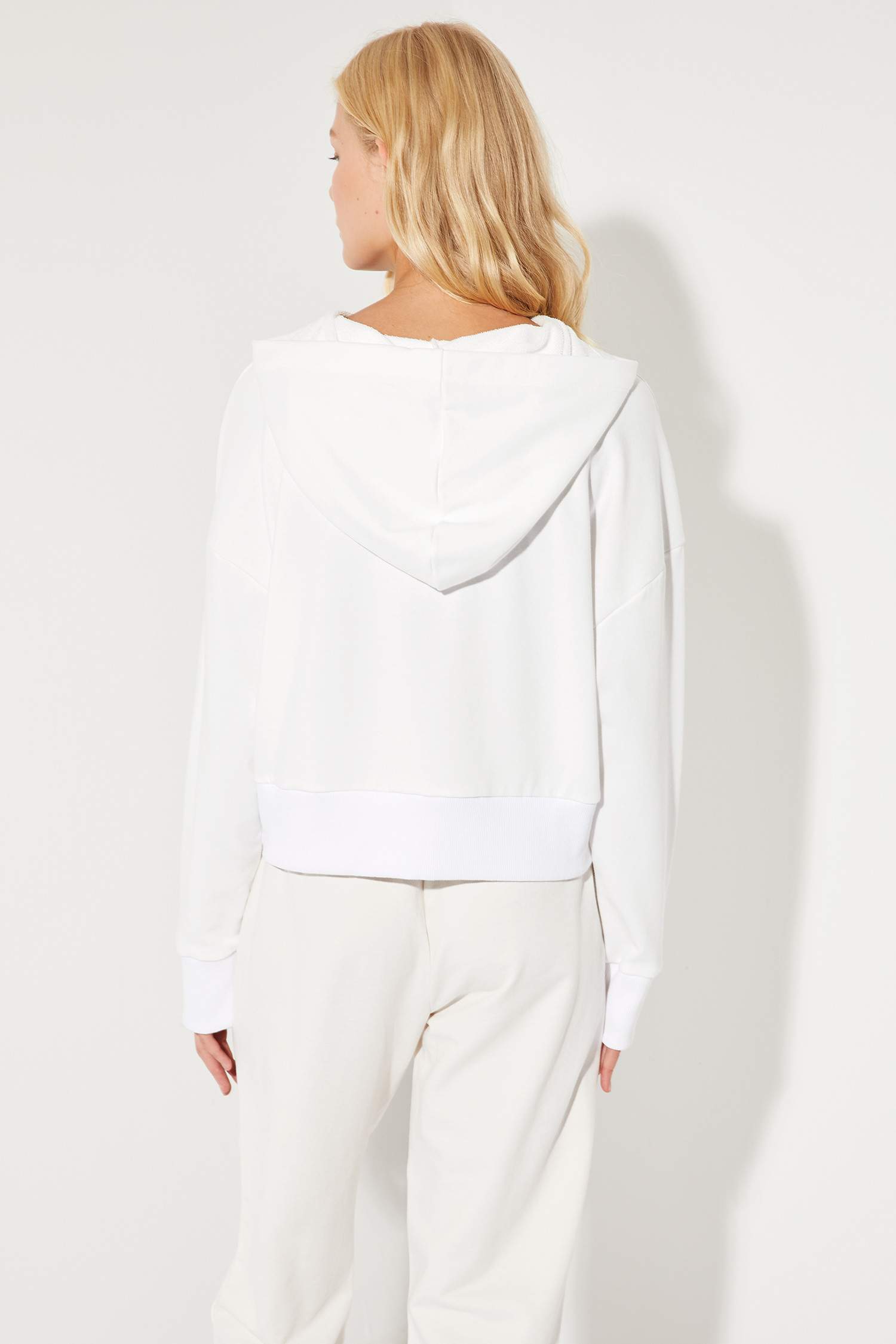 Loose Fit Kapüşonlu Uzun Kollu Sweatshirt