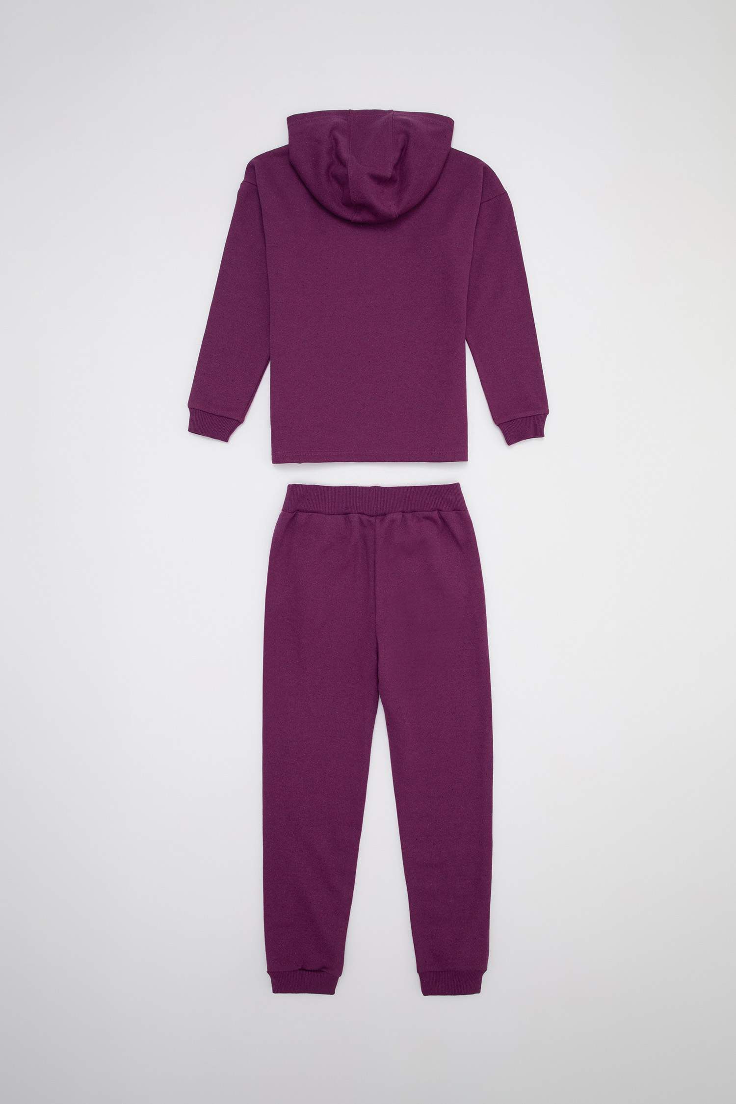 Kız Çocuk Baskılı Sweatshirt ve Jogger Eşofman Takım