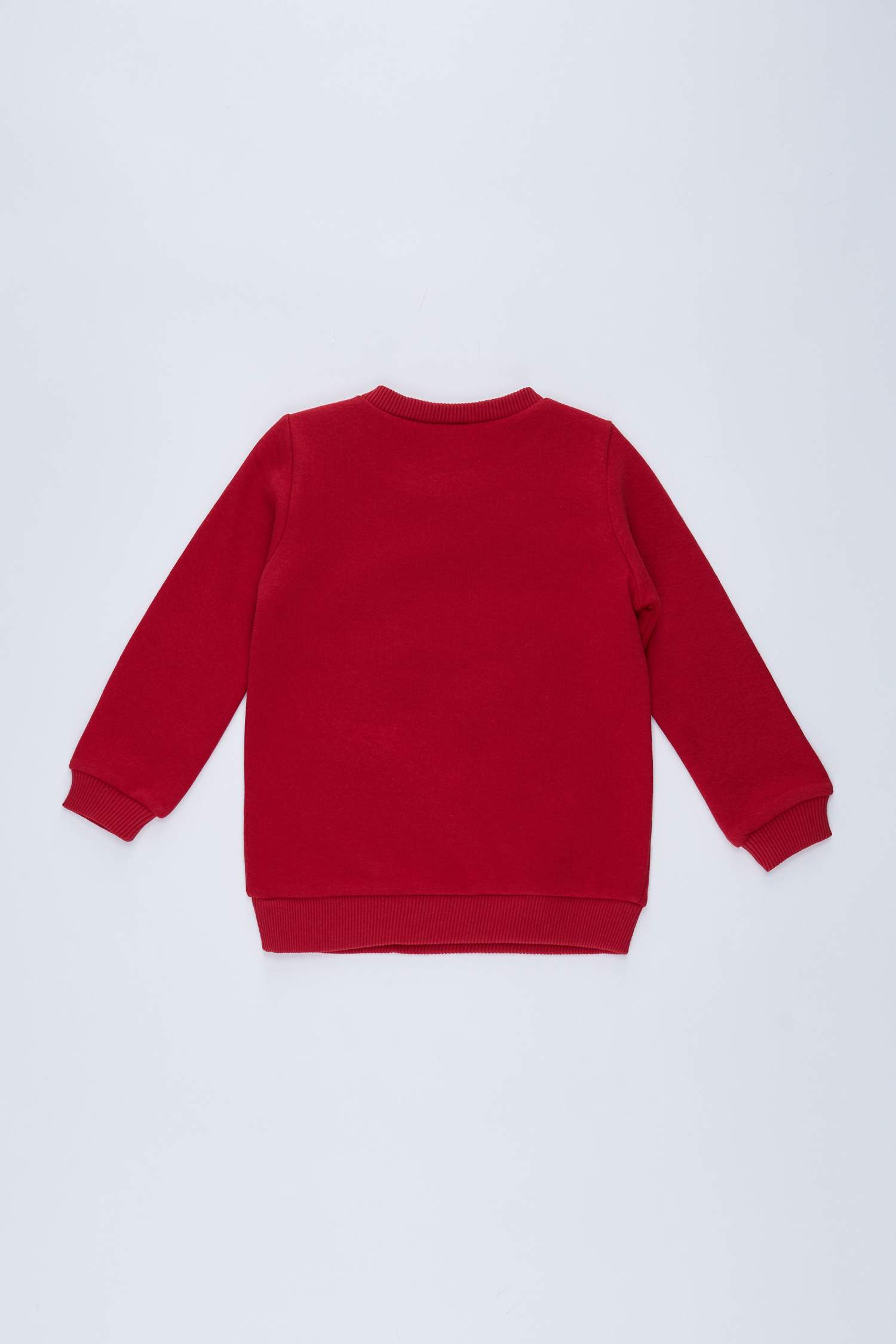Kız Bebek Regular Fit Yılbaşı Temalı Bisiklet Yaka Sweatshirt