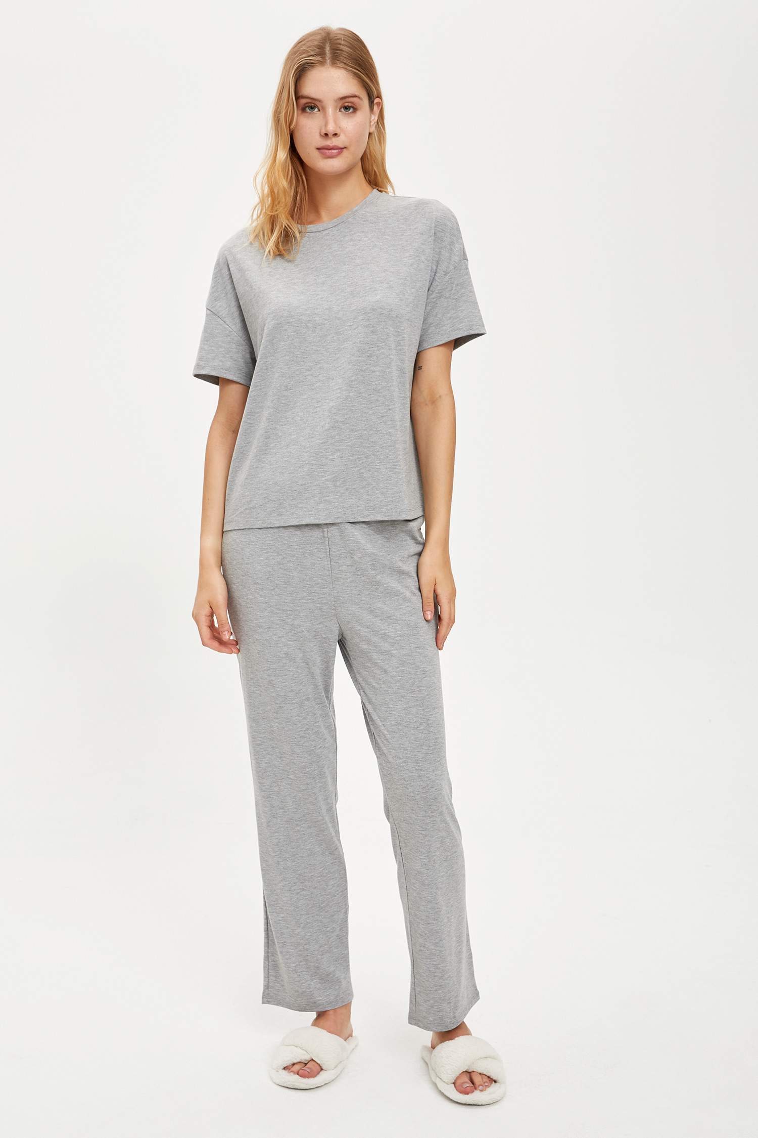 Regular Fit Basic Pijama Takımı