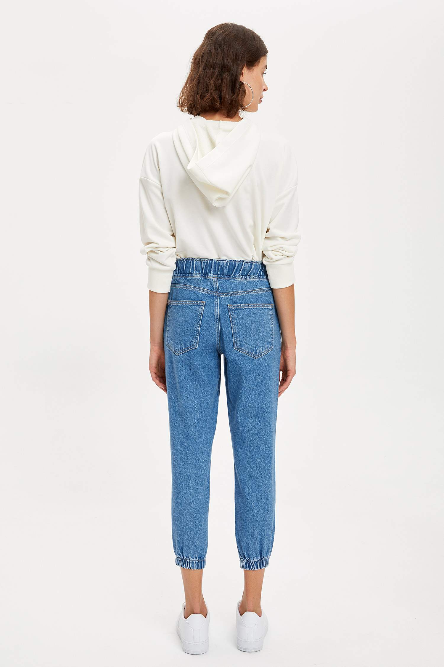 Jogger Yıkamalı Jean Pantolon