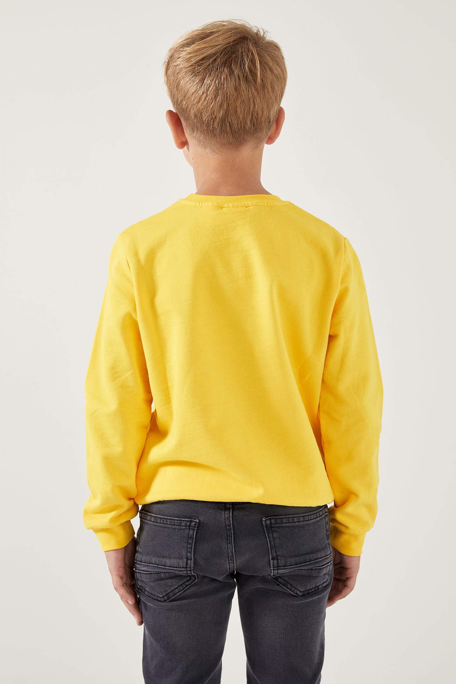Erkek Çocuk Harika Kanatlar Lisanslı Lisanslı Bisiklet Yaka İçi Yumuşak Tüylü Sweatshirt
