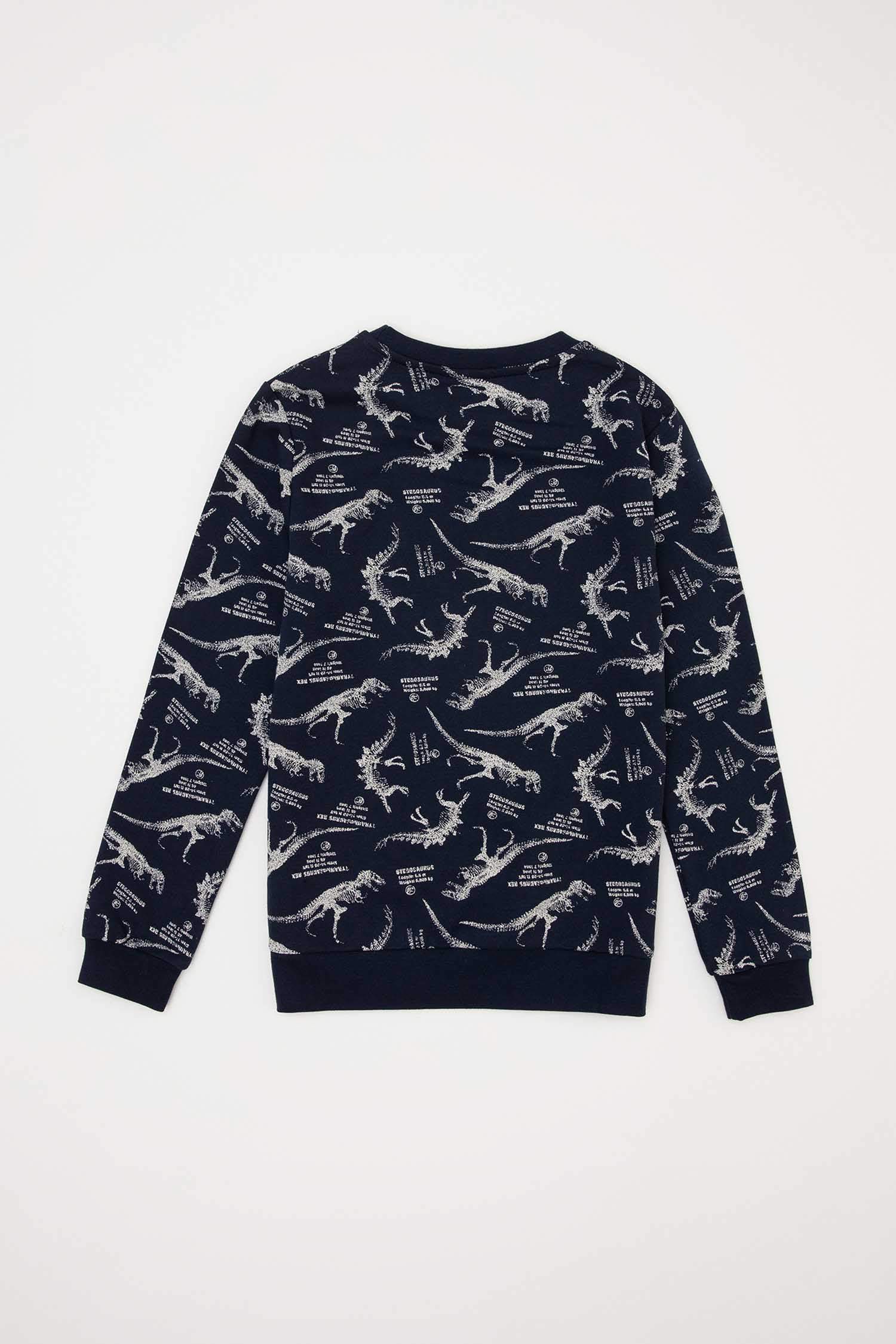 Erkek Çocuk Jurassic World Lisanslı Lisanslı Bisiklet Yaka Sweatshirt