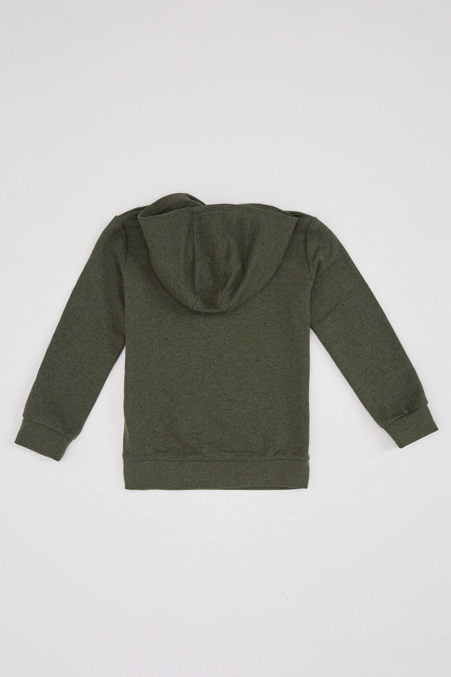 Erkek Çocuk Slogan Desenli Kapüşonlu Sweatshirt