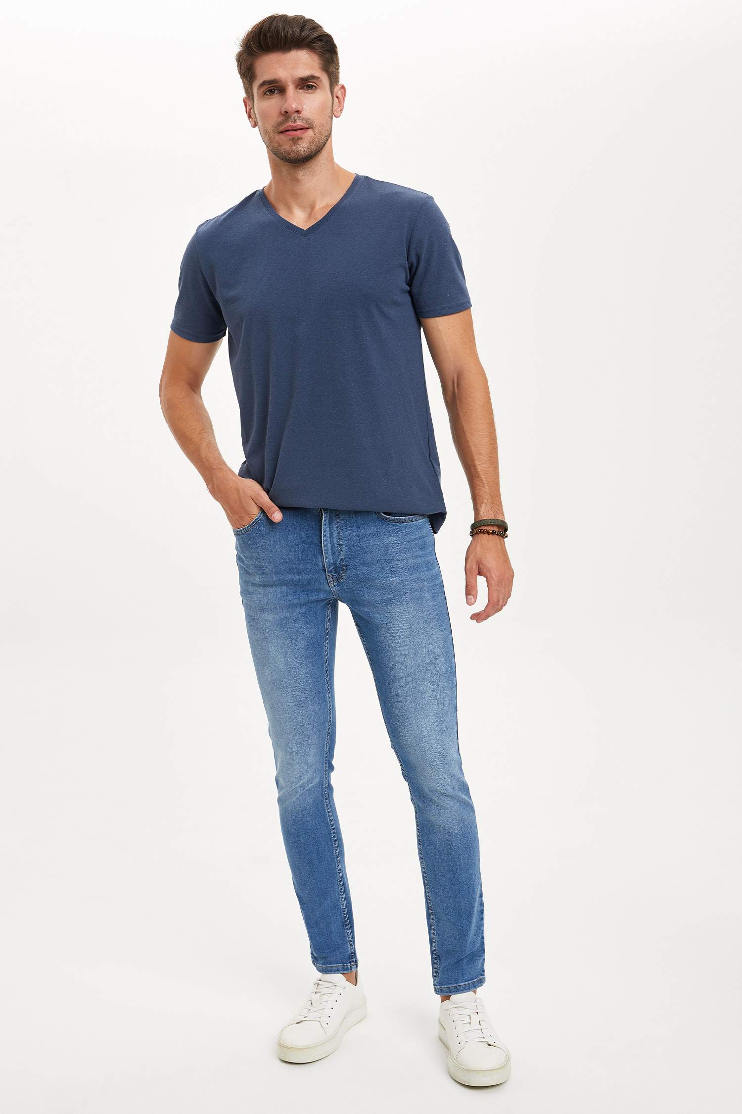 Defacto Super Skinny Fit Normal Bel Dar Paça Jean Pantolon. 1 Defacto Super Skinny Fit Normal Bel Dar Paça Jean Pantolon. 1