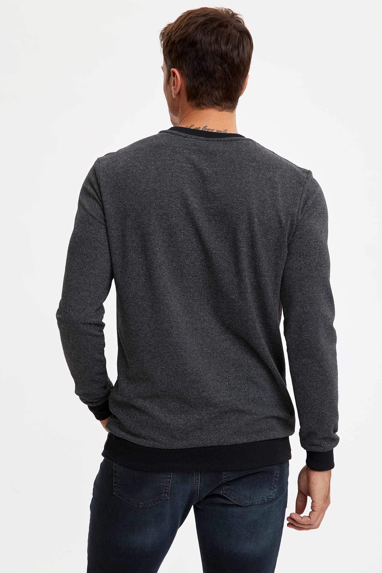 Bisiklet Yaka Regular Fit Sweatshirt
