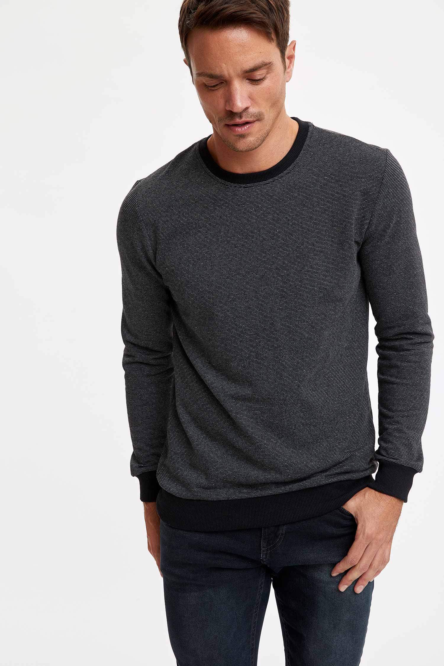 Bisiklet Yaka Regular Fit Sweatshirt