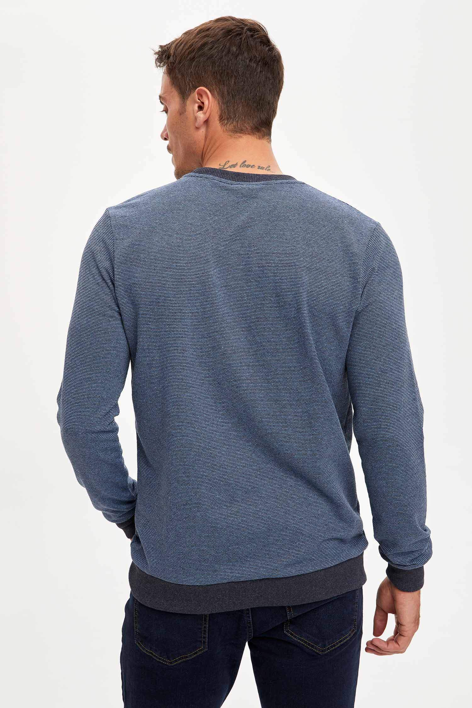 Bisiklet Yaka Regular Fit Sweatshirt