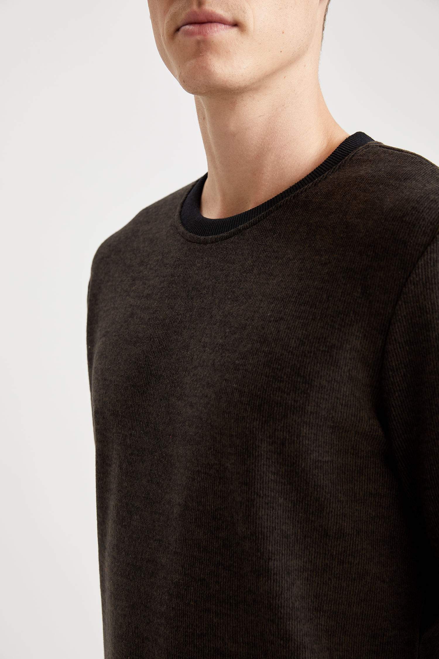 Regular Fit Bisiklet Yaka Sweatshirt