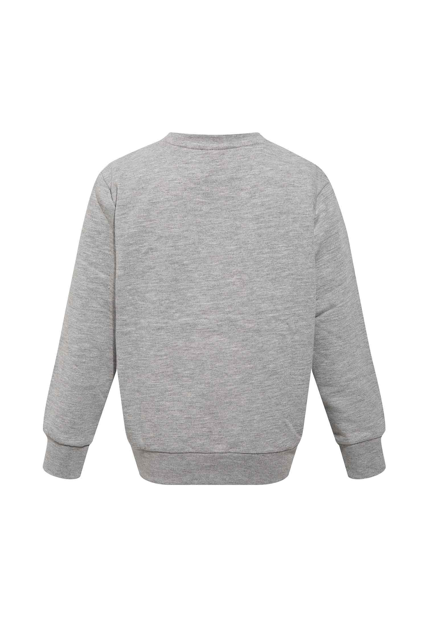 Erkek Çocuk Sweatshirt Regular Fit Bisiklet Yaka İnce Sweatshirt Kumaşı