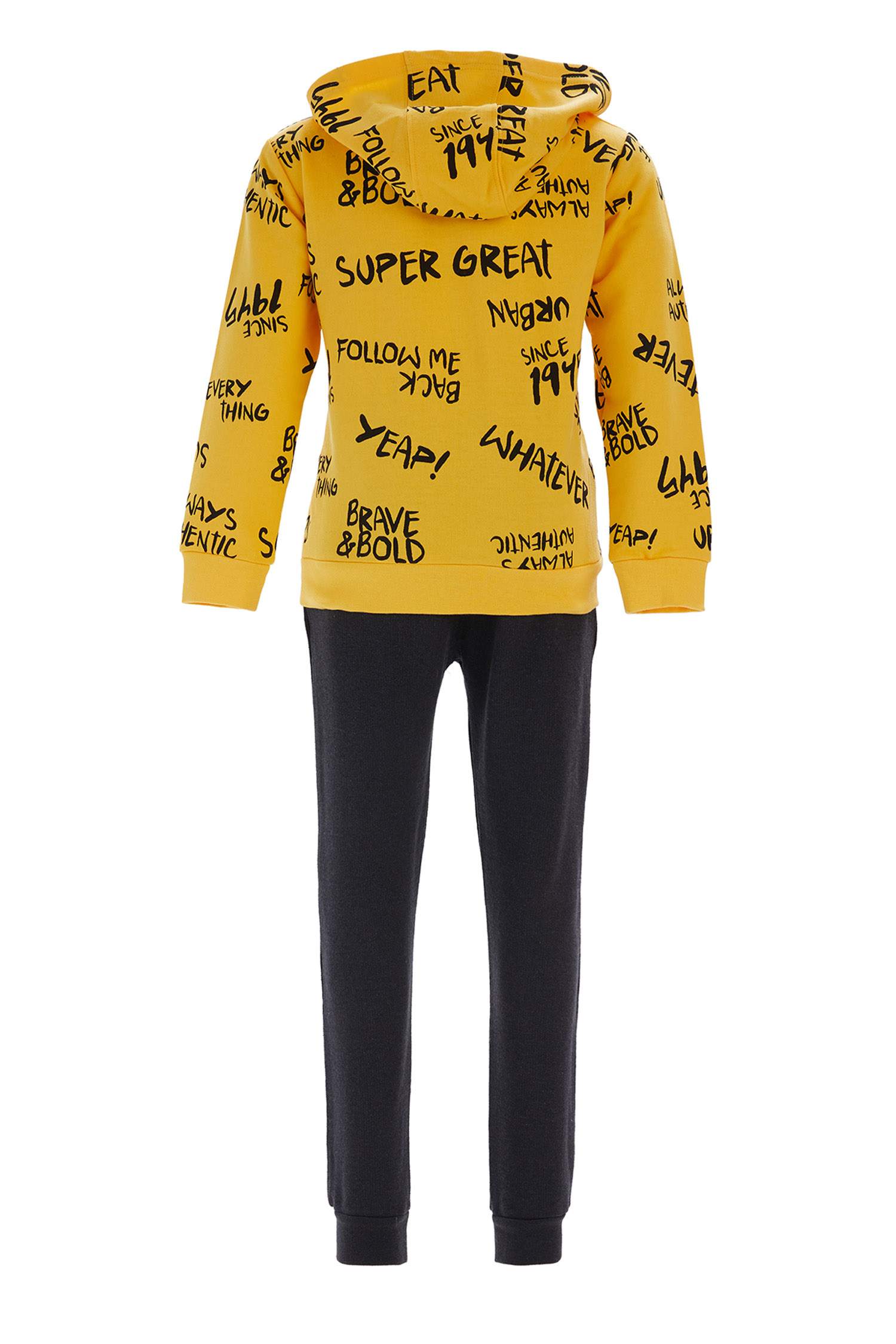 Erkek Çocuk Kapüşonlu Sweatshirt ve Jogger Eşofman Takım