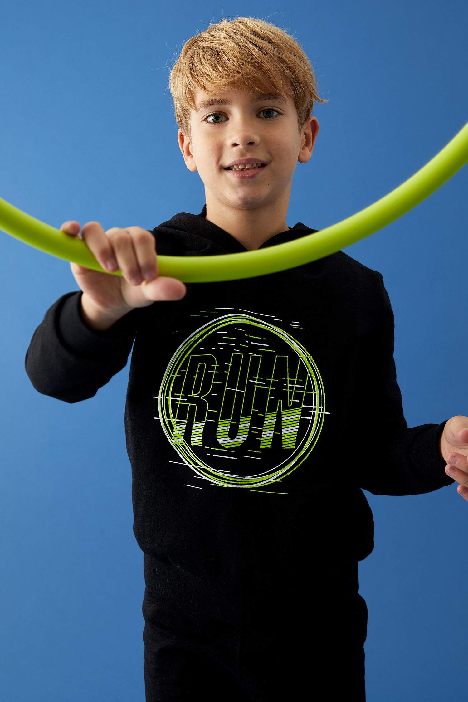 Erkek Çocuk Baskılı Sweatshirt ve Eşofman Takım