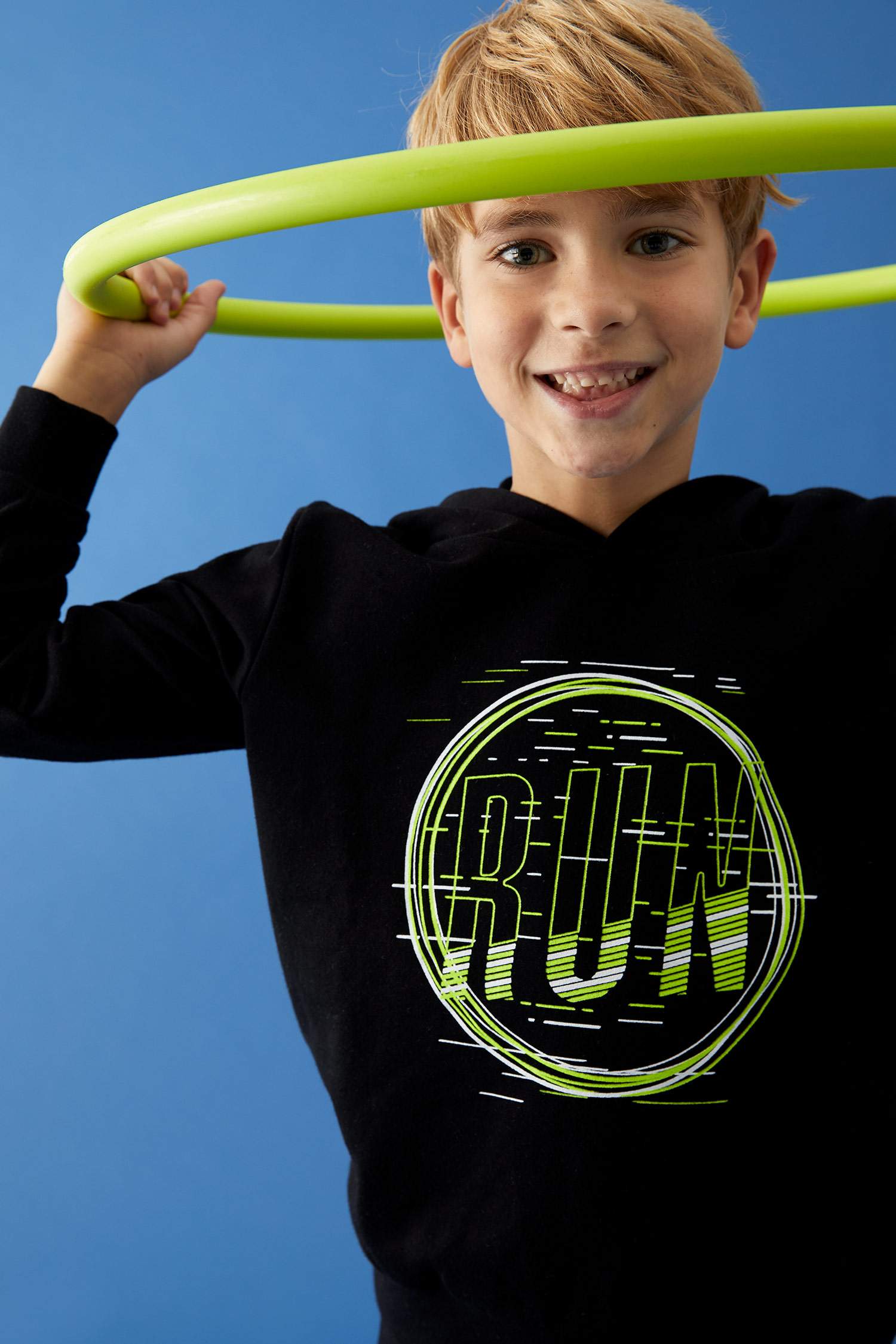 Erkek Çocuk Baskılı Sweatshirt ve Eşofman Takım