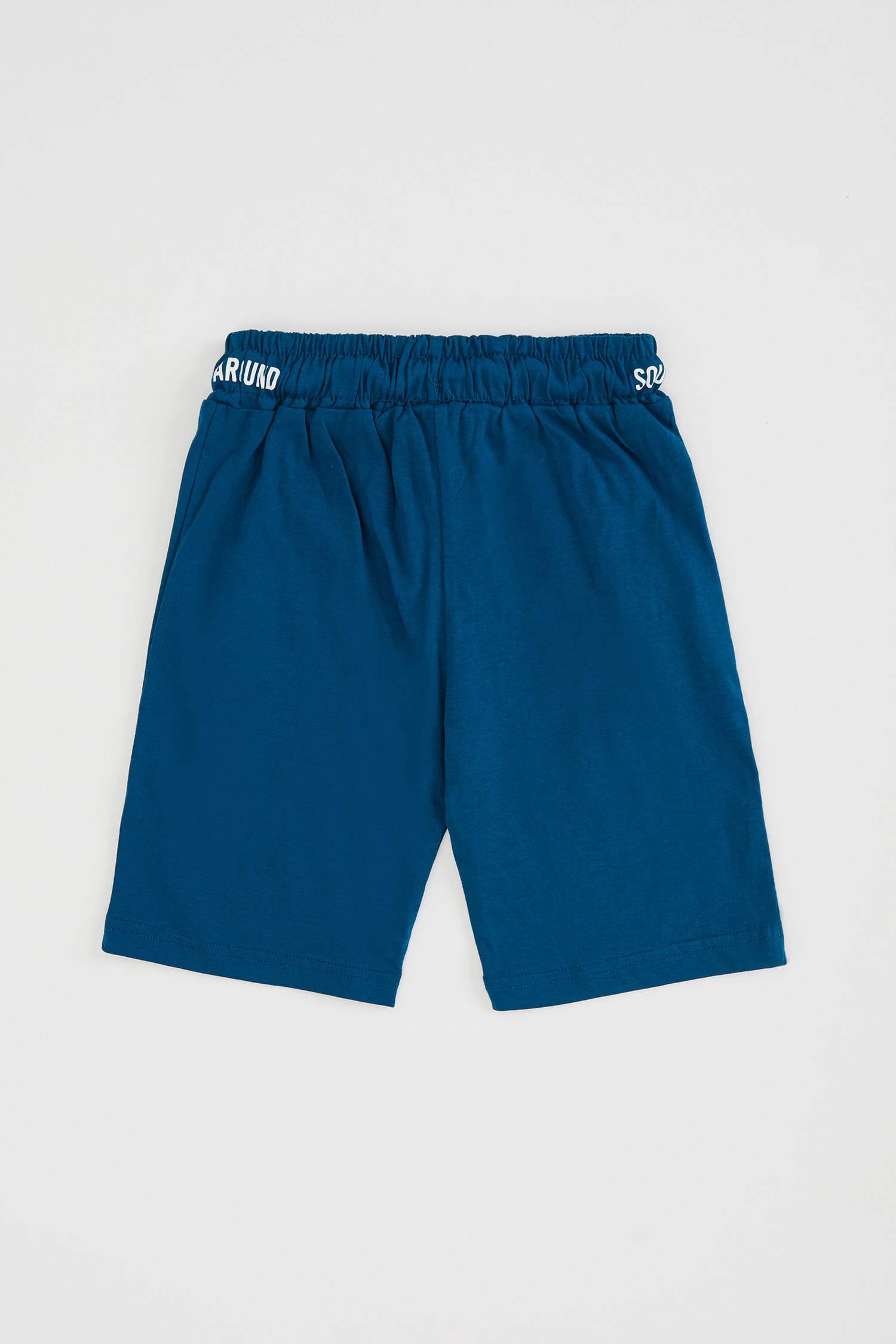 Erkek Çocuk Regular Fit Cep Detaylı Tekli Bermuda