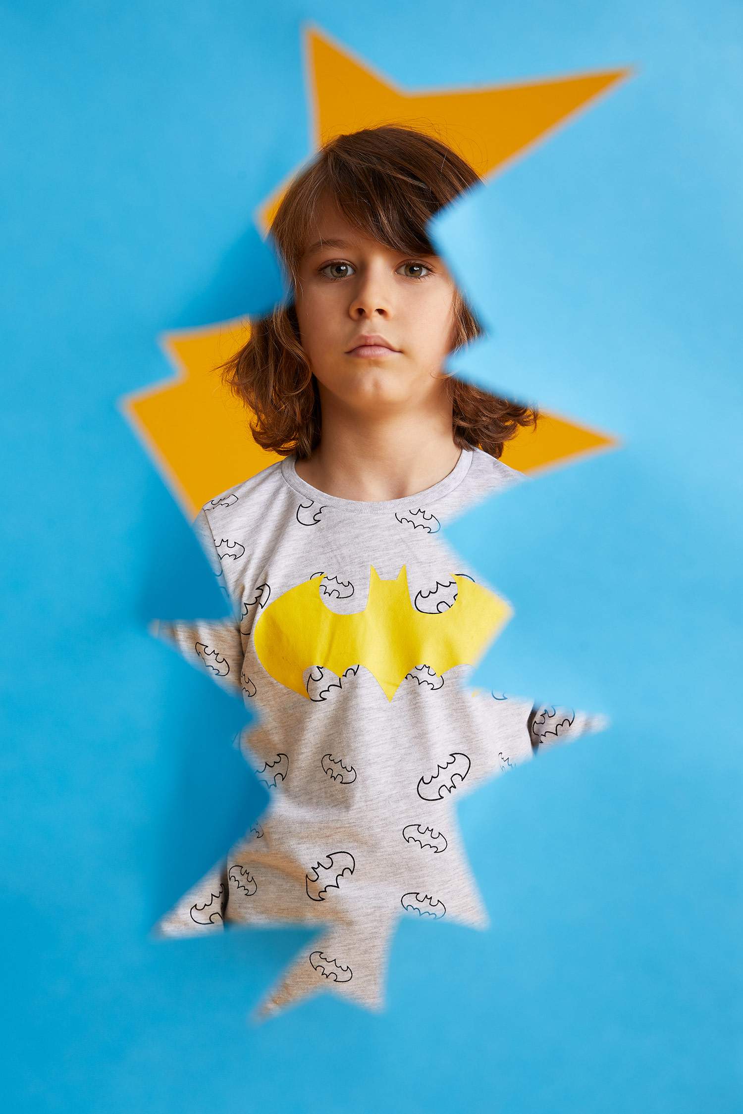 Erkek Çocuk Batman Lisanslı Uzun Kollu Pijama Takım