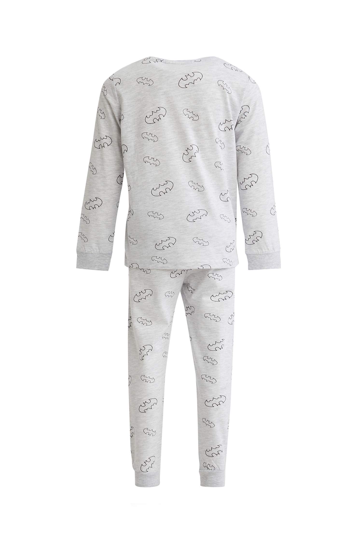 Erkek Çocuk Batman Lisanslı Uzun Kollu Pijama Takım