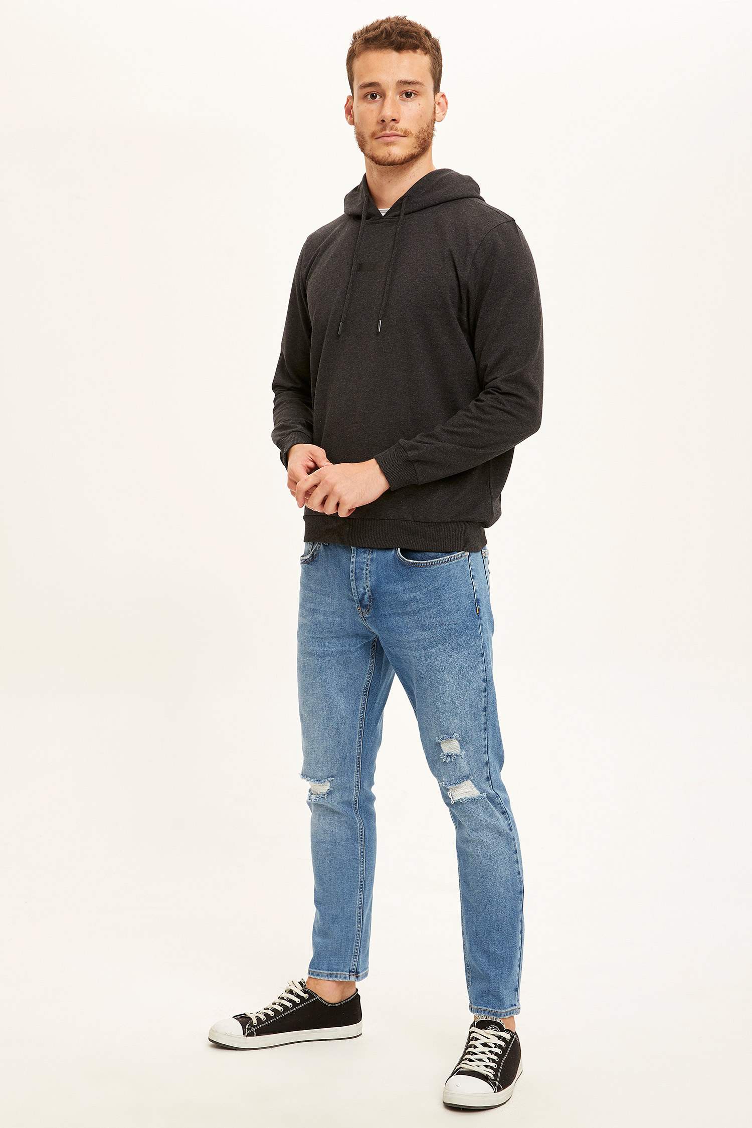 Kapüşonlu Spor Sweatshirt