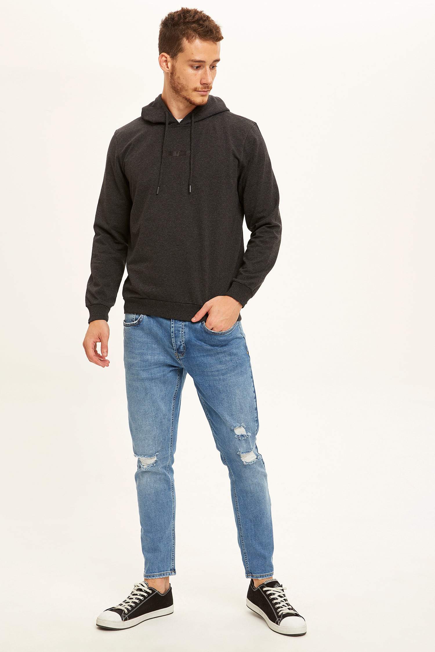 Kapüşonlu Spor Sweatshirt