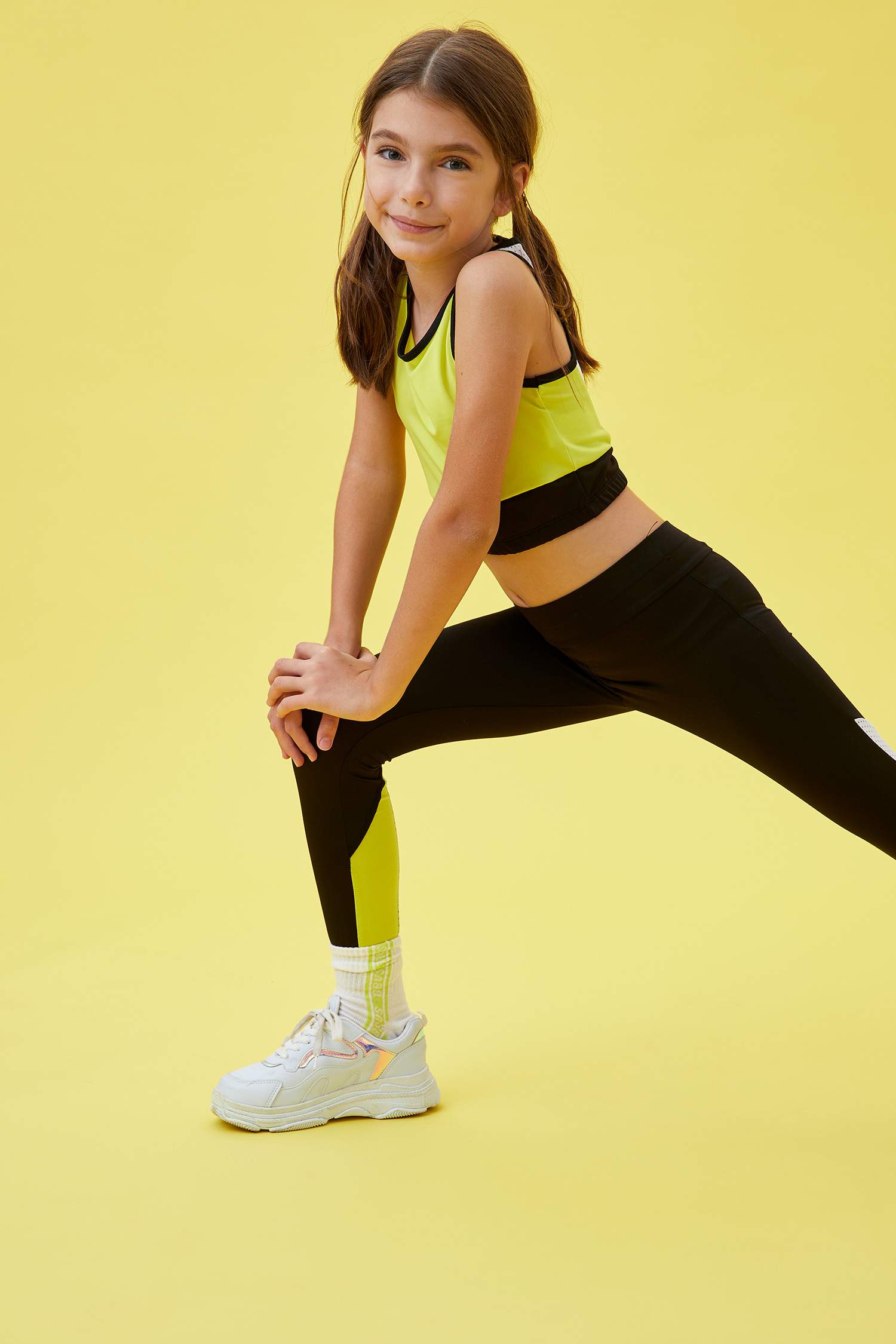 Kız Çocuk Slim Fit Crop Atlet