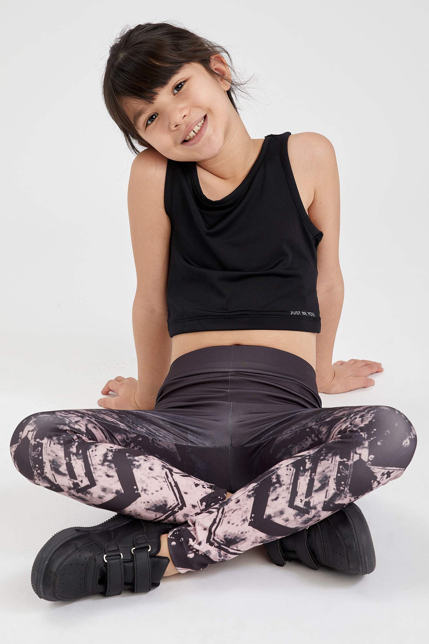 Kız Çocuk Slim Fit Crop Atlet